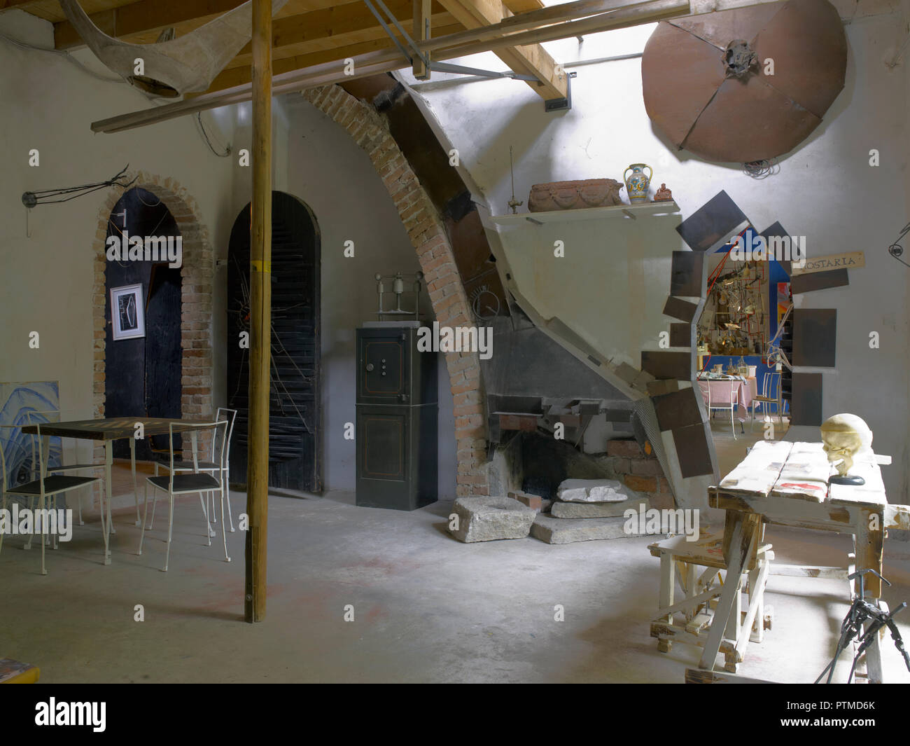 Interior of studio atelier of an artist Stock Photo Alamy