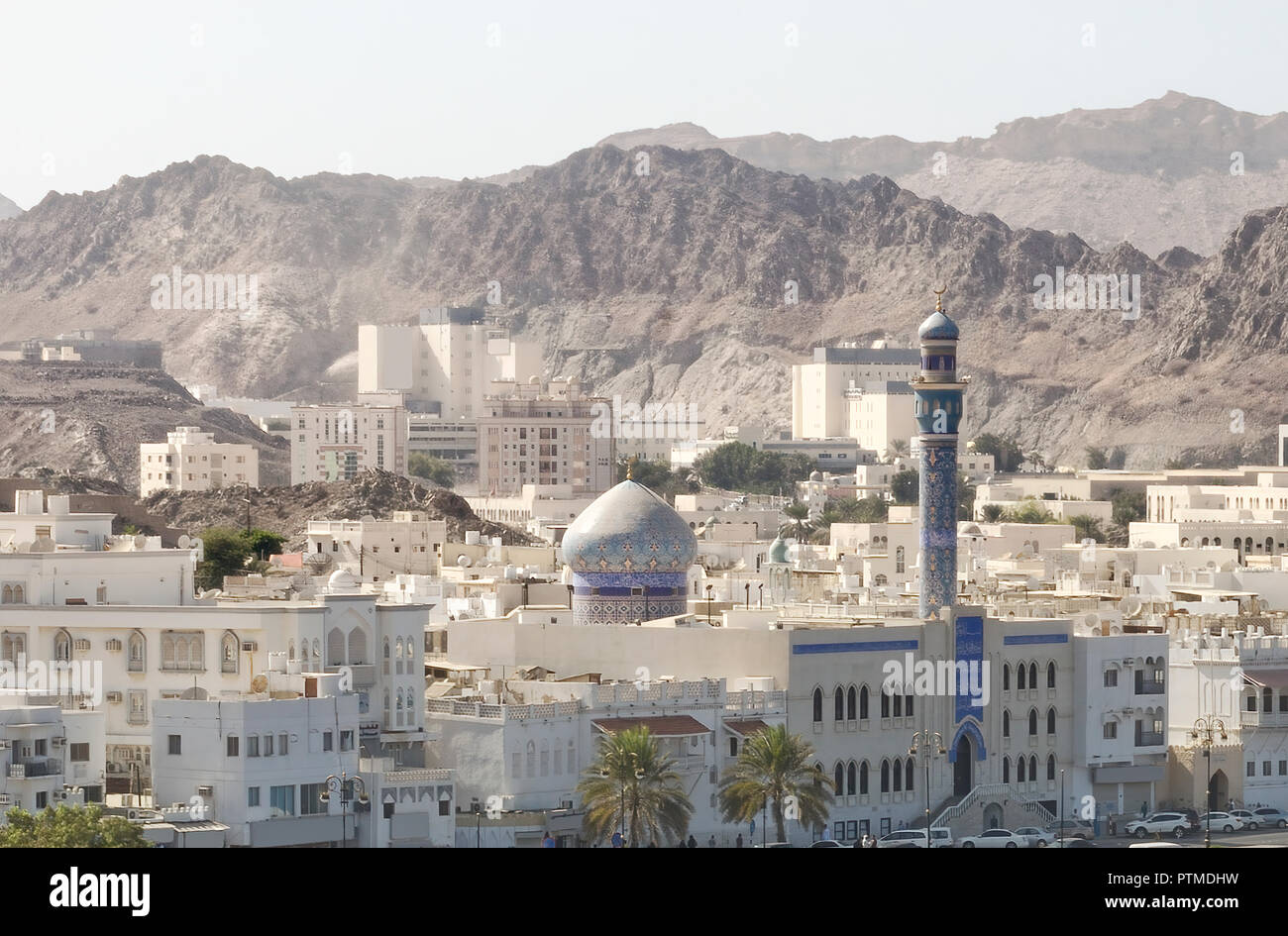 Muttrah Mosque Sultan Qaboos Grand Mosque In Muscat's old town, Muttrah, Oman Stock ...