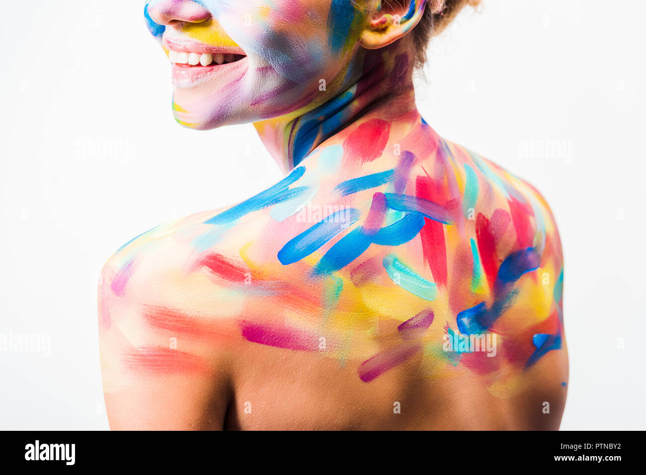 White body paint hi-res stock photography and images - Alamy