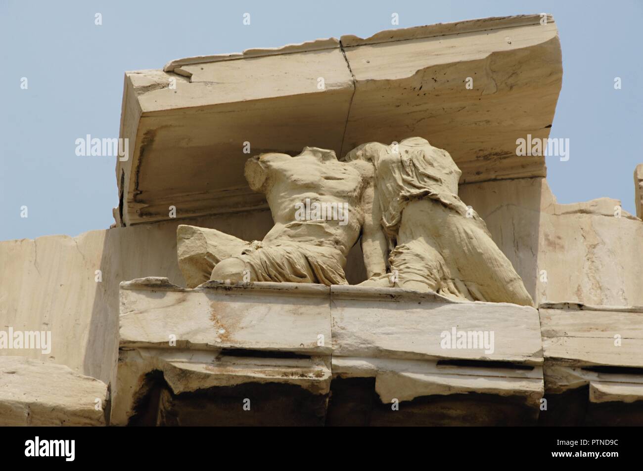 Greece. Athens. Acropolis. Parthenon. Doric order. West pediment ...