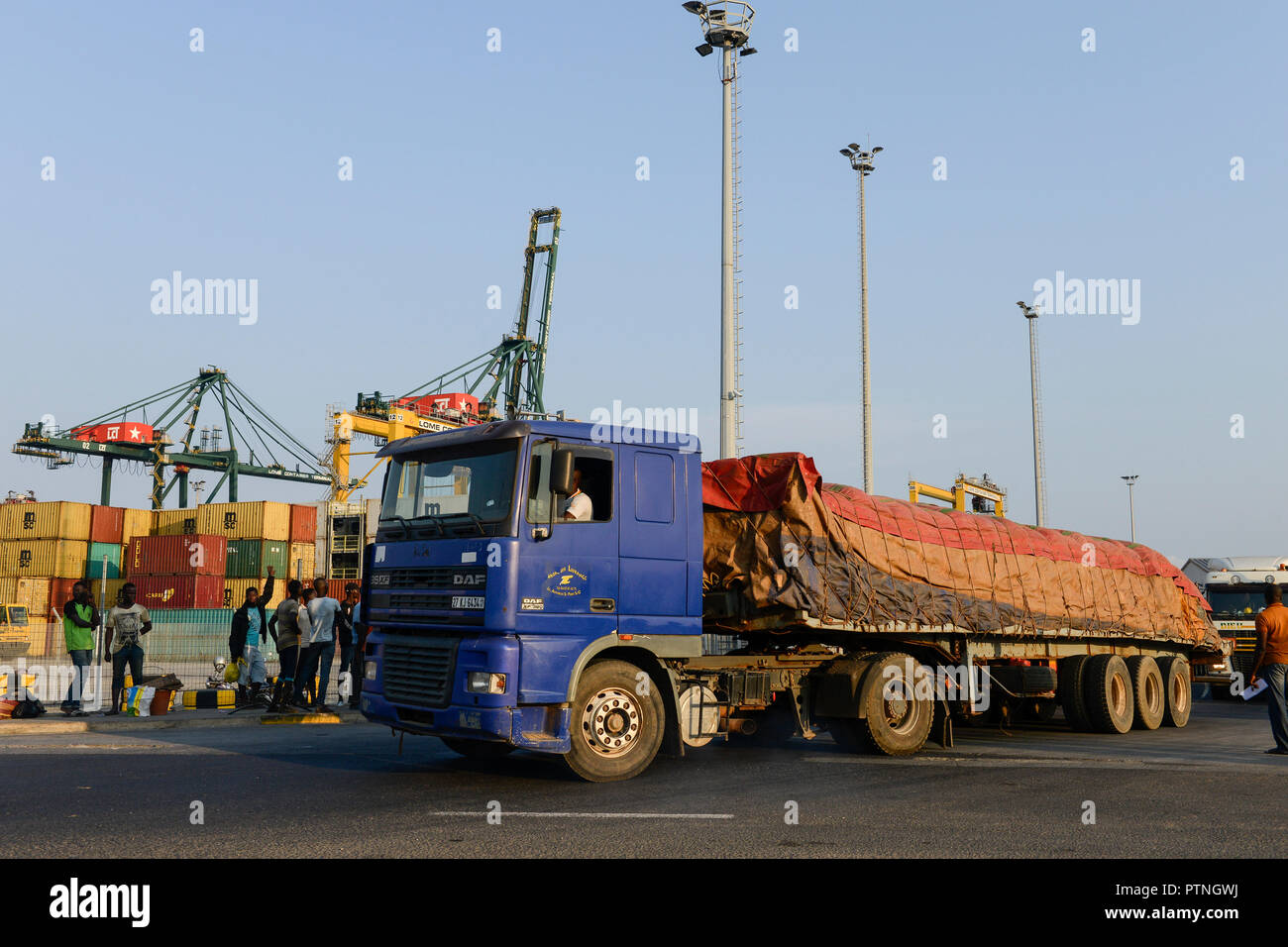 TOGO, Lome, LCT Lome Container Terminal, port Stock Photo