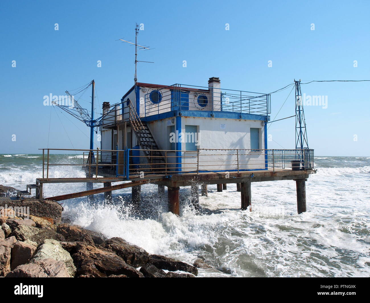 Molo di Marina Romea, italy Stock Photo Alamy