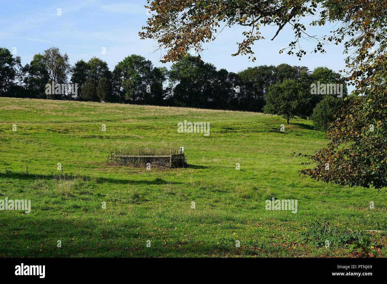 Jane Austen's birthplace - the site of the old rectory at Steventon Stock Photo