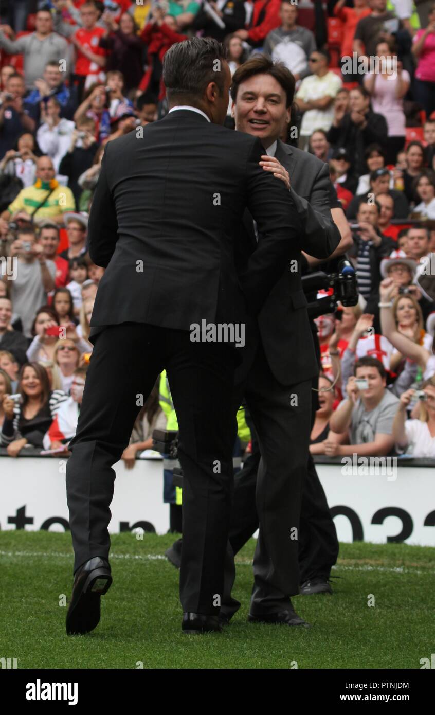Manchester,Uk Celebrity football Soccer Aid at Old Trafford credit Ian
