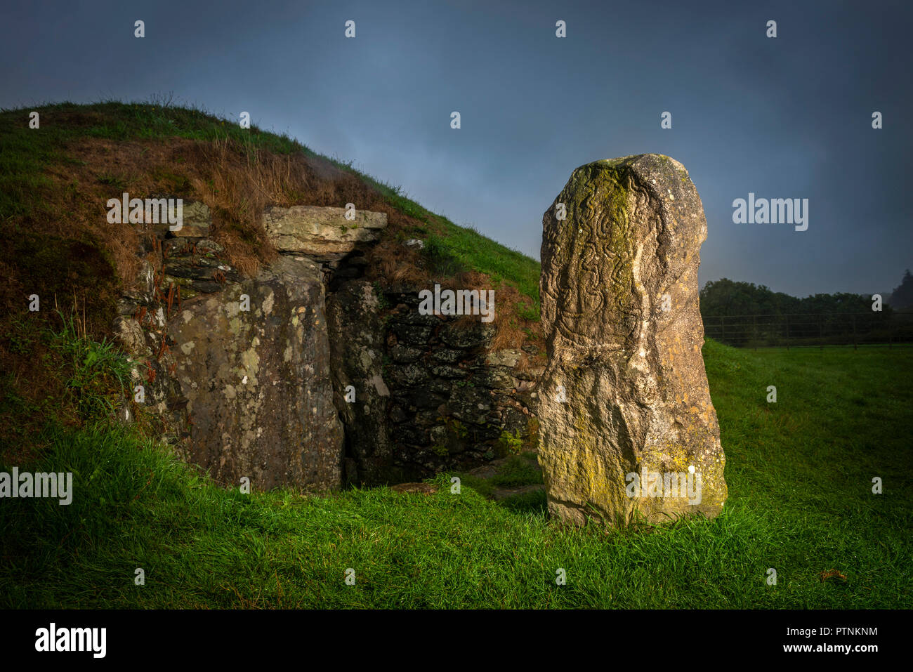 Bryn Celli Ddu Neolithic burial chamber near Llandaniel Fab, Anglesey