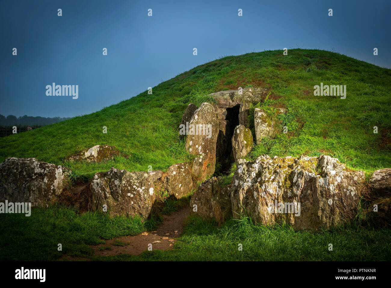 Bryn Celli Ddu Neolithic burial chamber near Llandaniel Fab, Anglesey