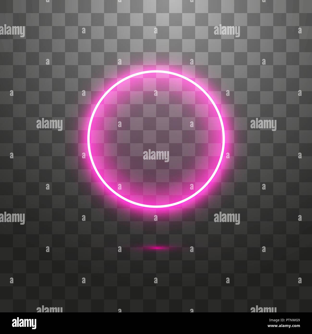 Neon Pink Flare Lights Glowing Frame Stock Vector (Royalty Free) 1085264549