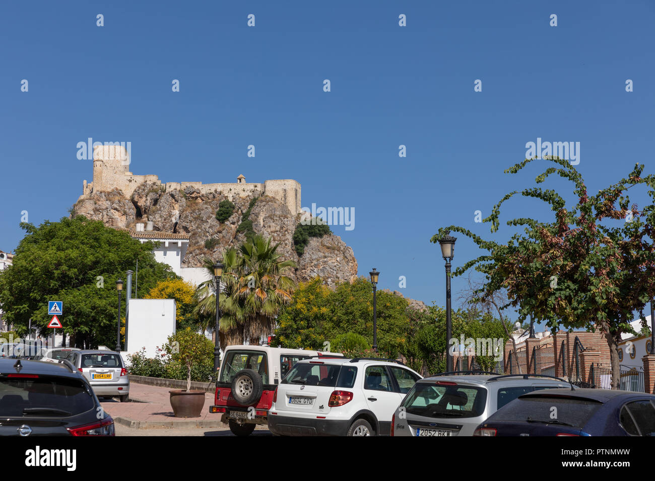 The Arab Castle and the Moorish Wall. June, 2018. Andalusia, Spain ...