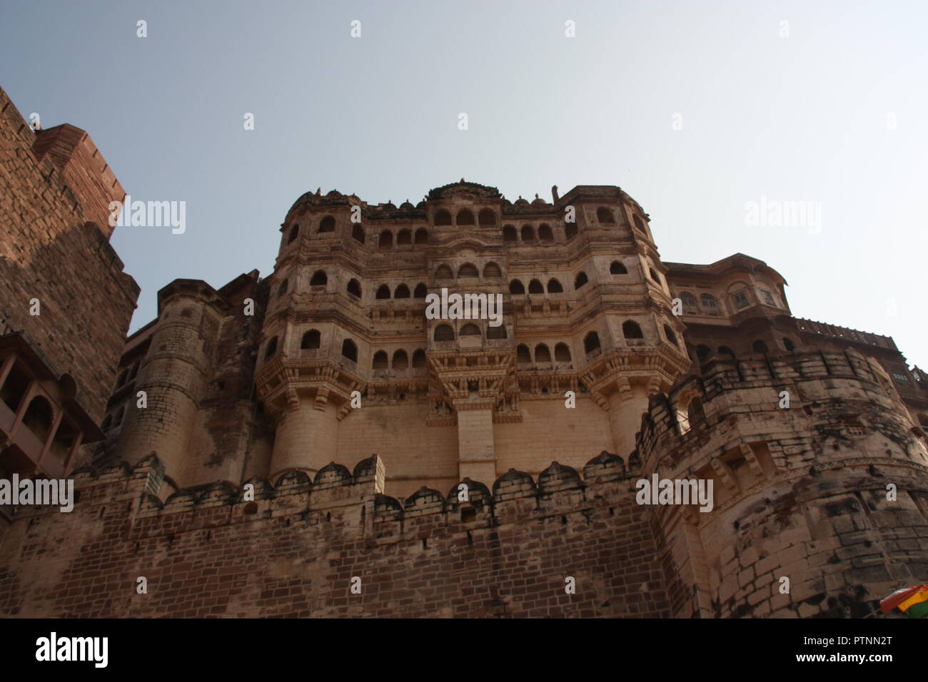 The Mehrangarh Fortress in Jodhpur in India Stock Photo