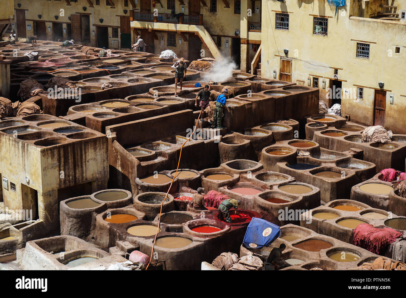 fes - tannery Stock Photo