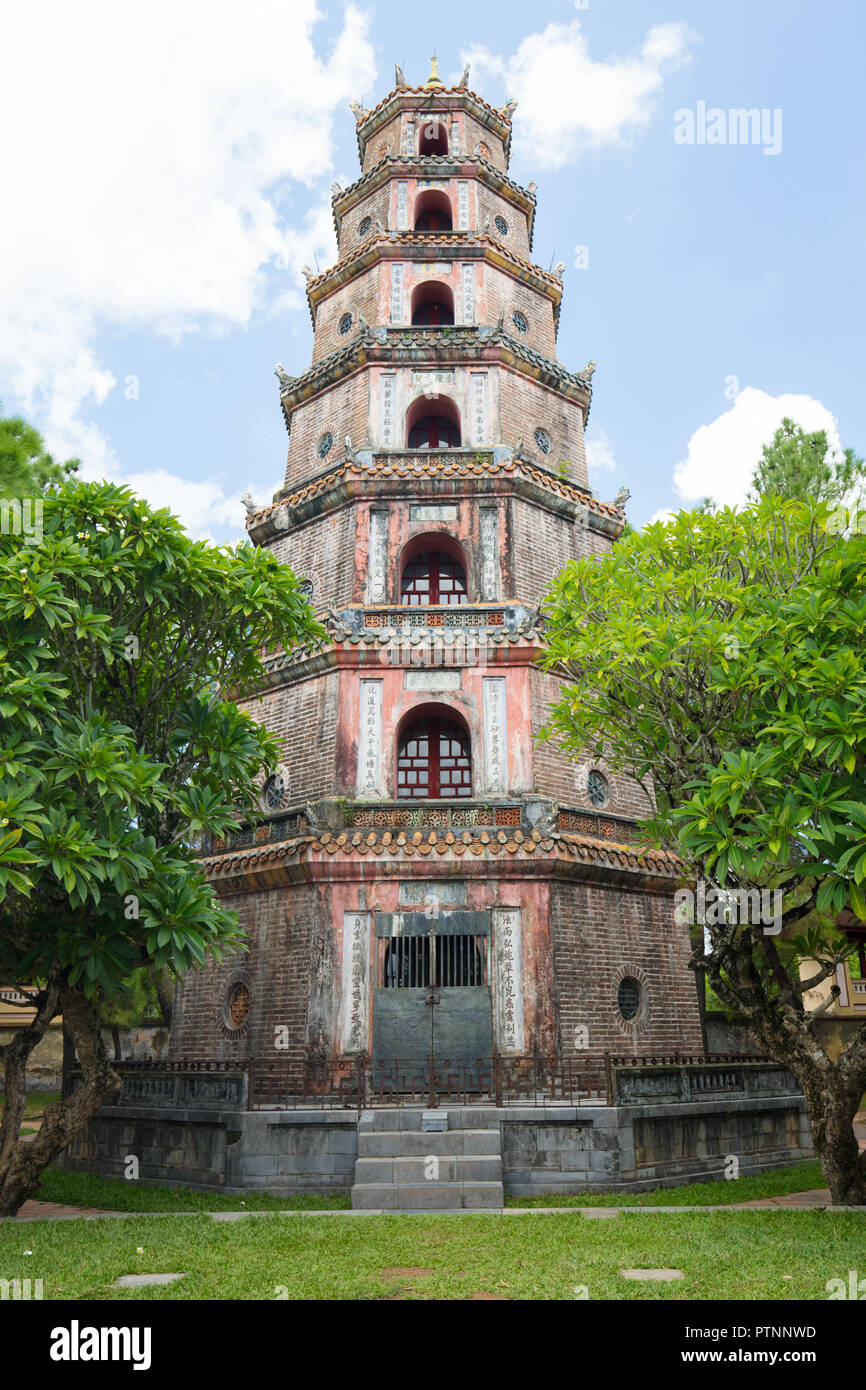 Thien Mu Pagoda Hue Stock Photo