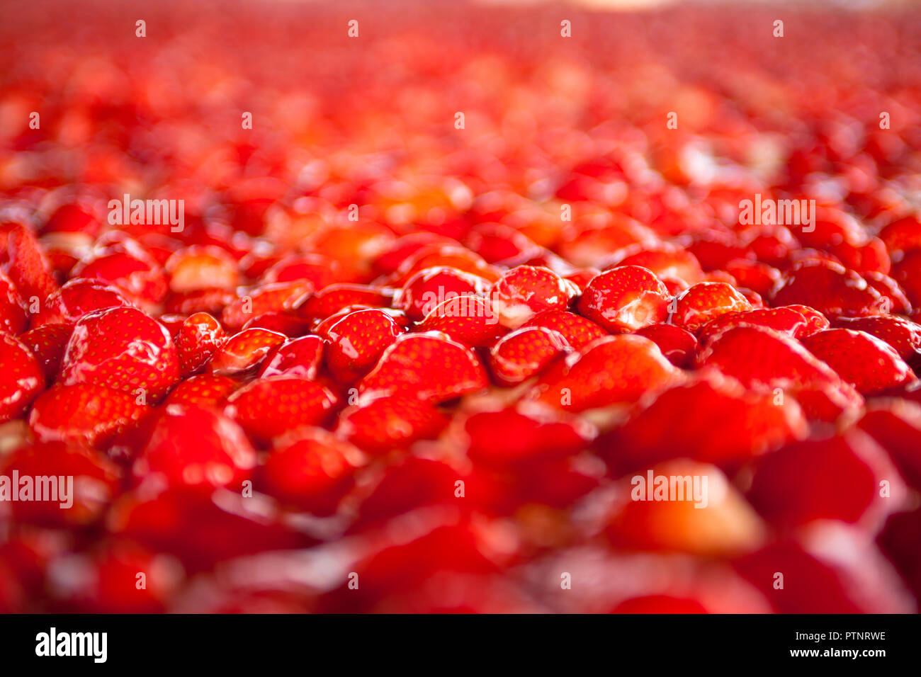 Detail Of A Huge Starberry Cake Stock Photo Alamy