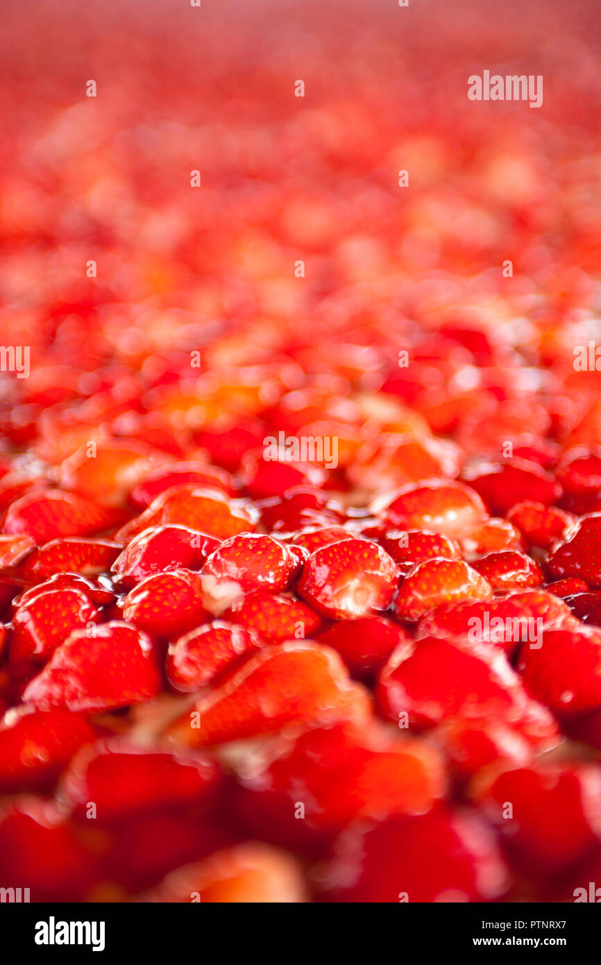 Detail Of A Huge Starberry Cake Stock Photo Alamy