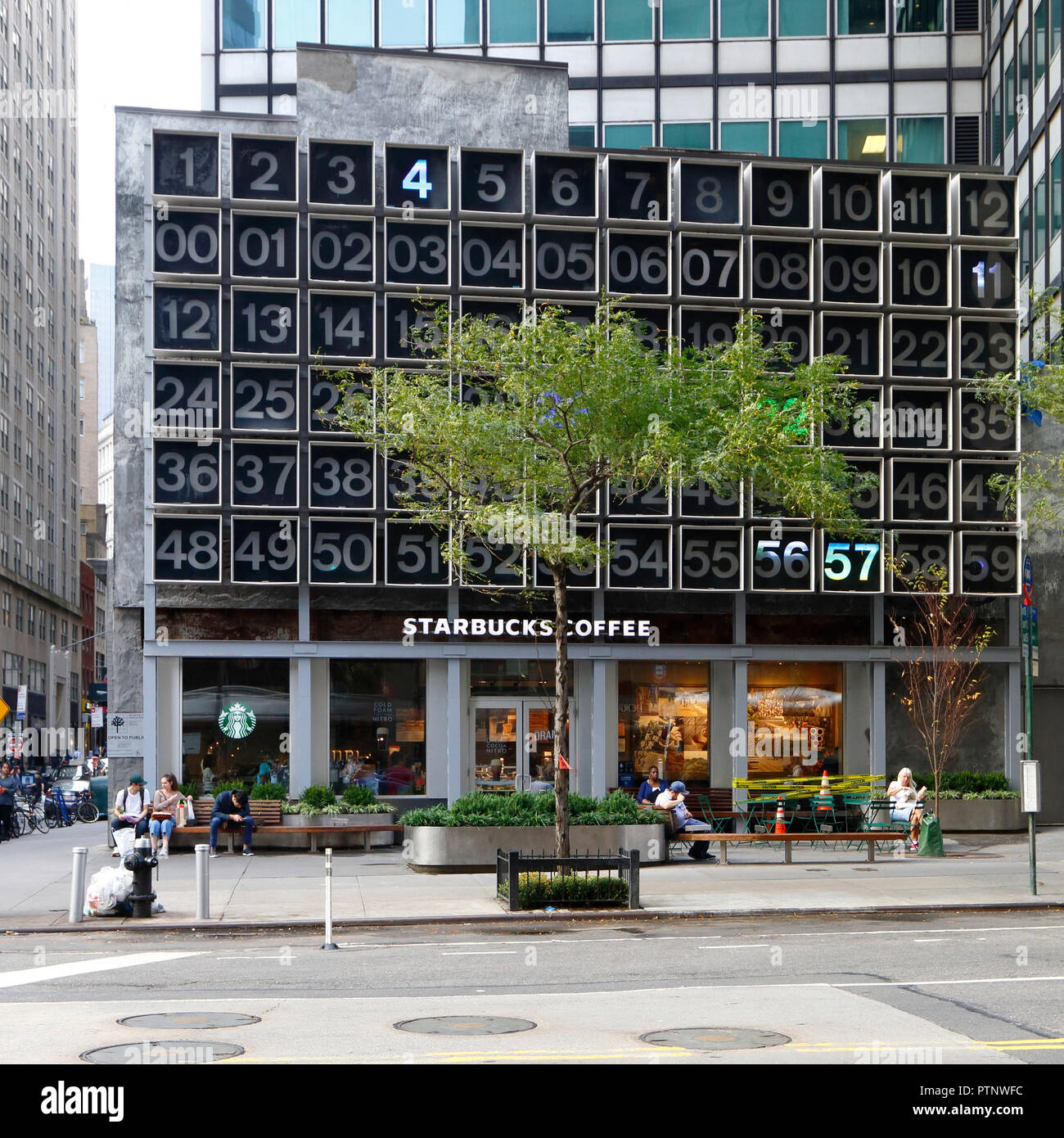 The 200 Water Street Digital Clock by Rudolph de Harak, New York, NY
