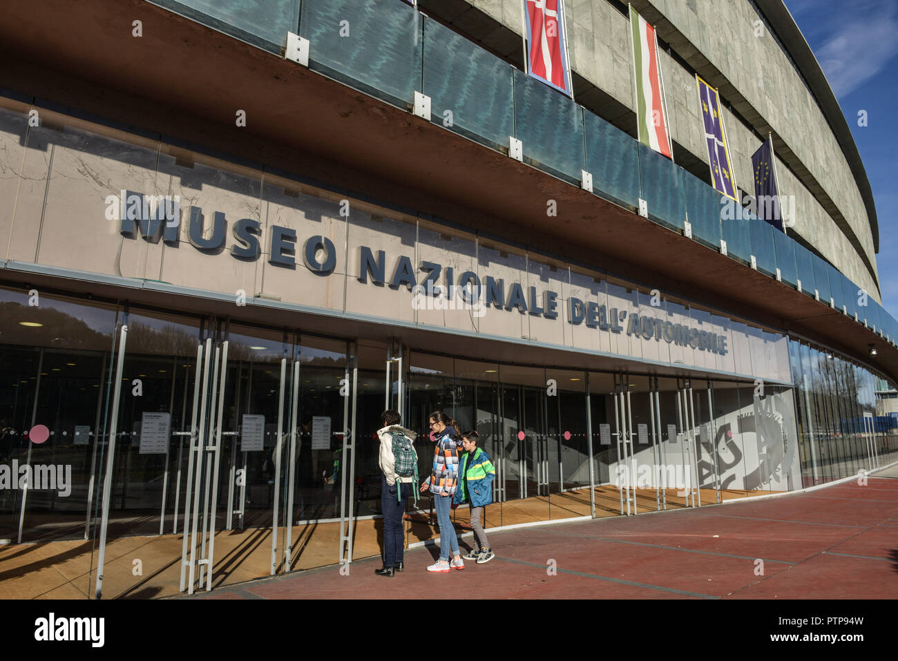 Italy, Turin: outer view of the National Automobile Museum Stock Photo