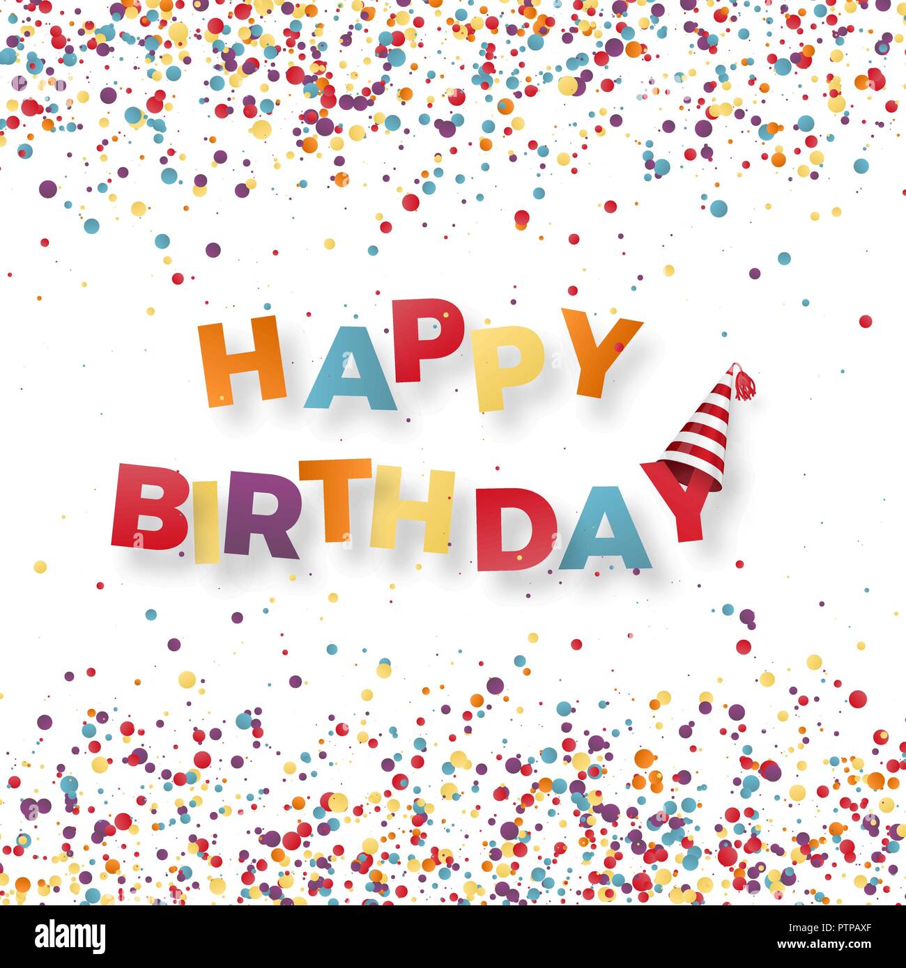 Happy birthday sticker hi-res stock photography and images - Alamy