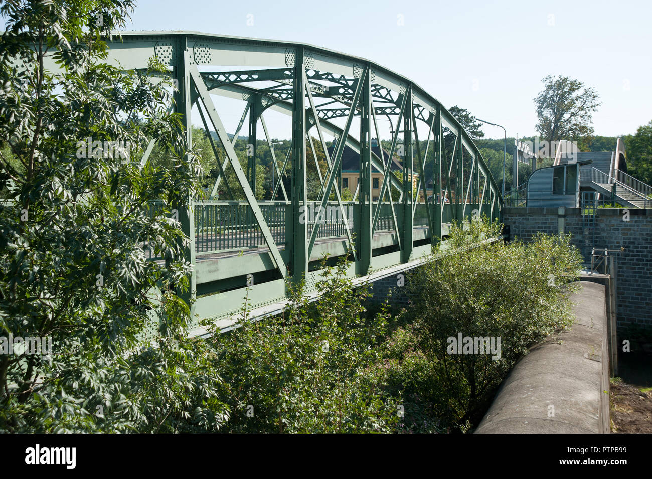 Wien, Wienfluss, Rückhaltebecken Stock Photo