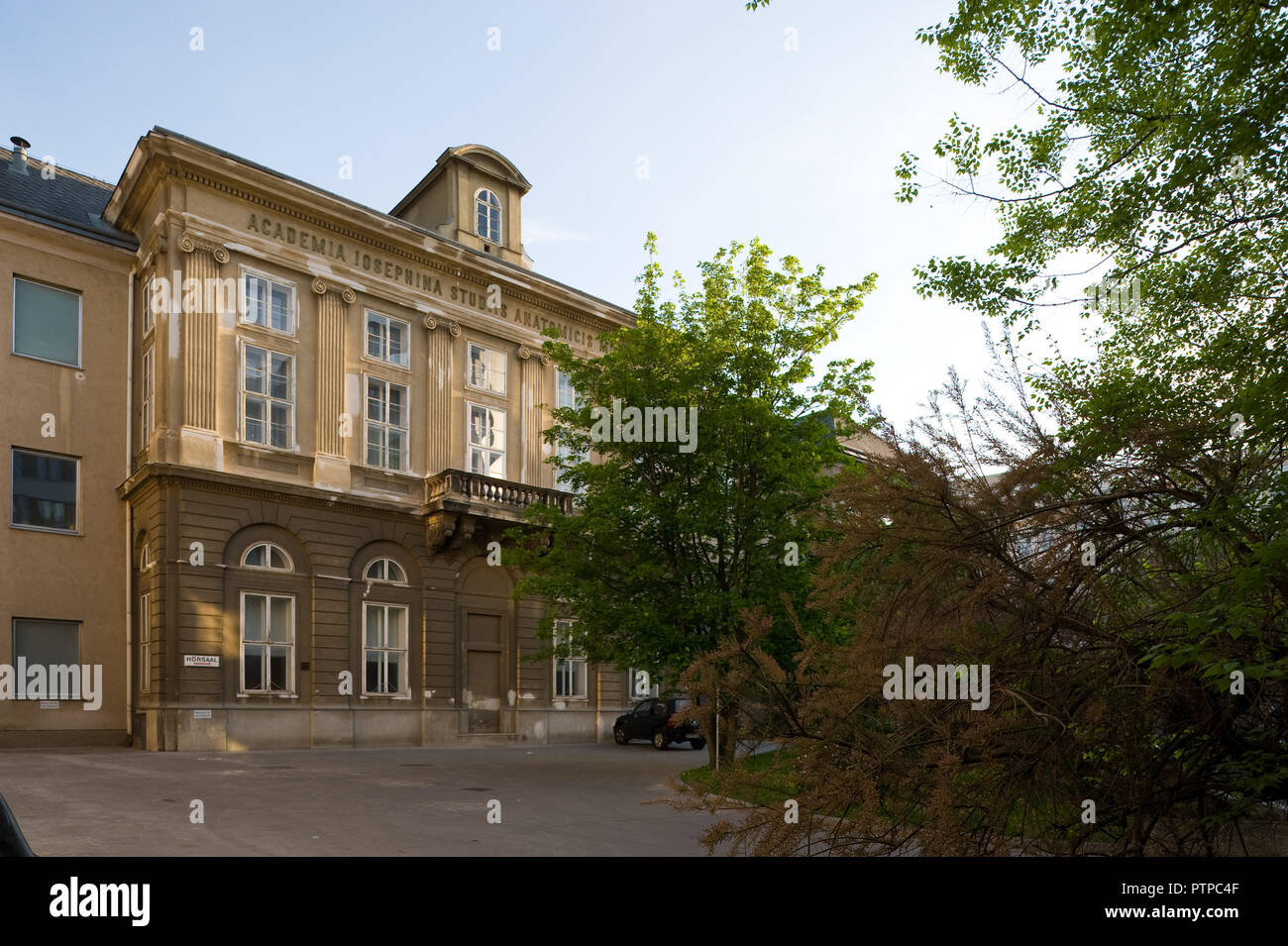 Wien, Anatomisches Institut Sensengasse bzw Spitalgasse Stock Photo