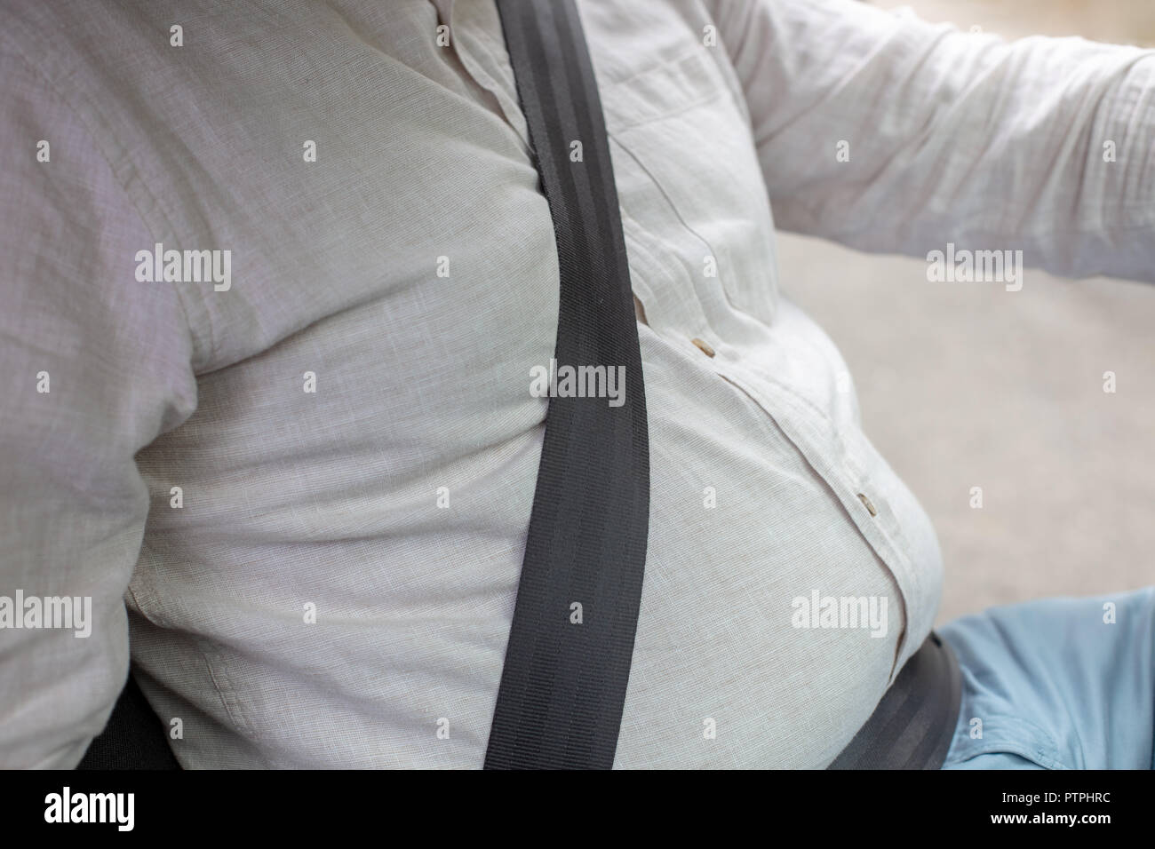 Fasten the car seat belt. Safety belt safety first while driving Stock