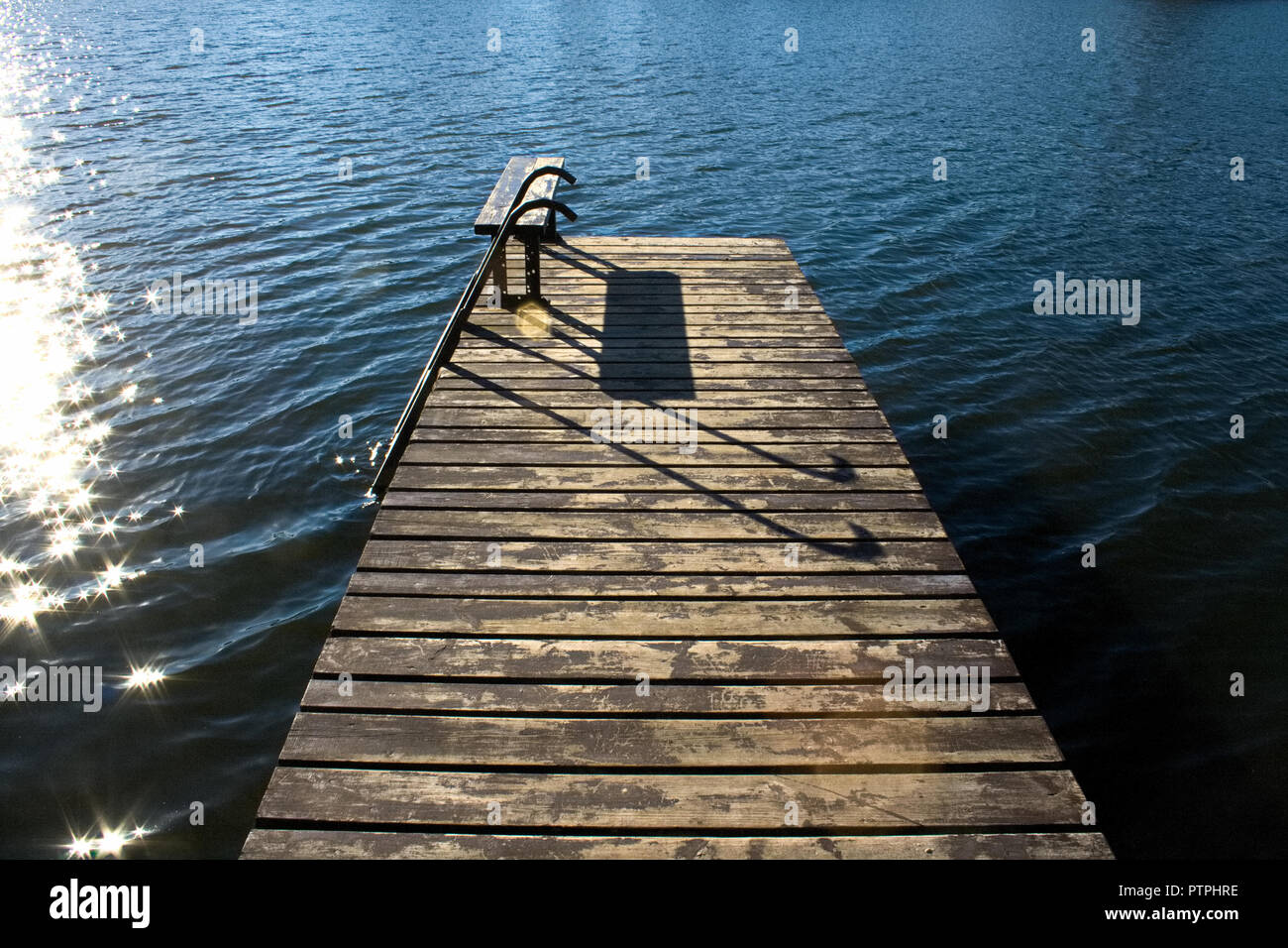 Horizontal pier perspective background hi-res stock photography and images  - Alamy