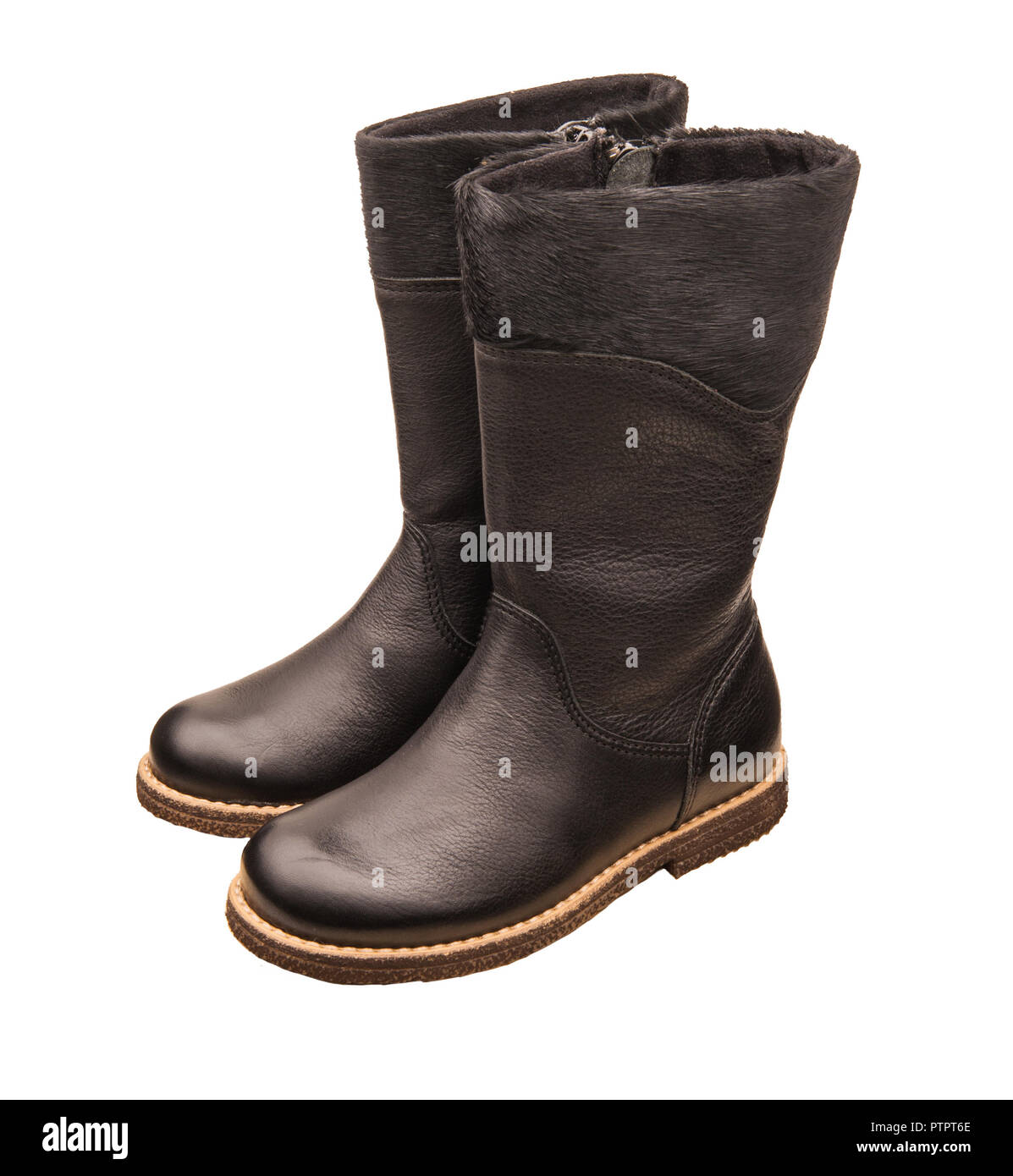 children's autumn boots on a white background Stock Photo - Alamy