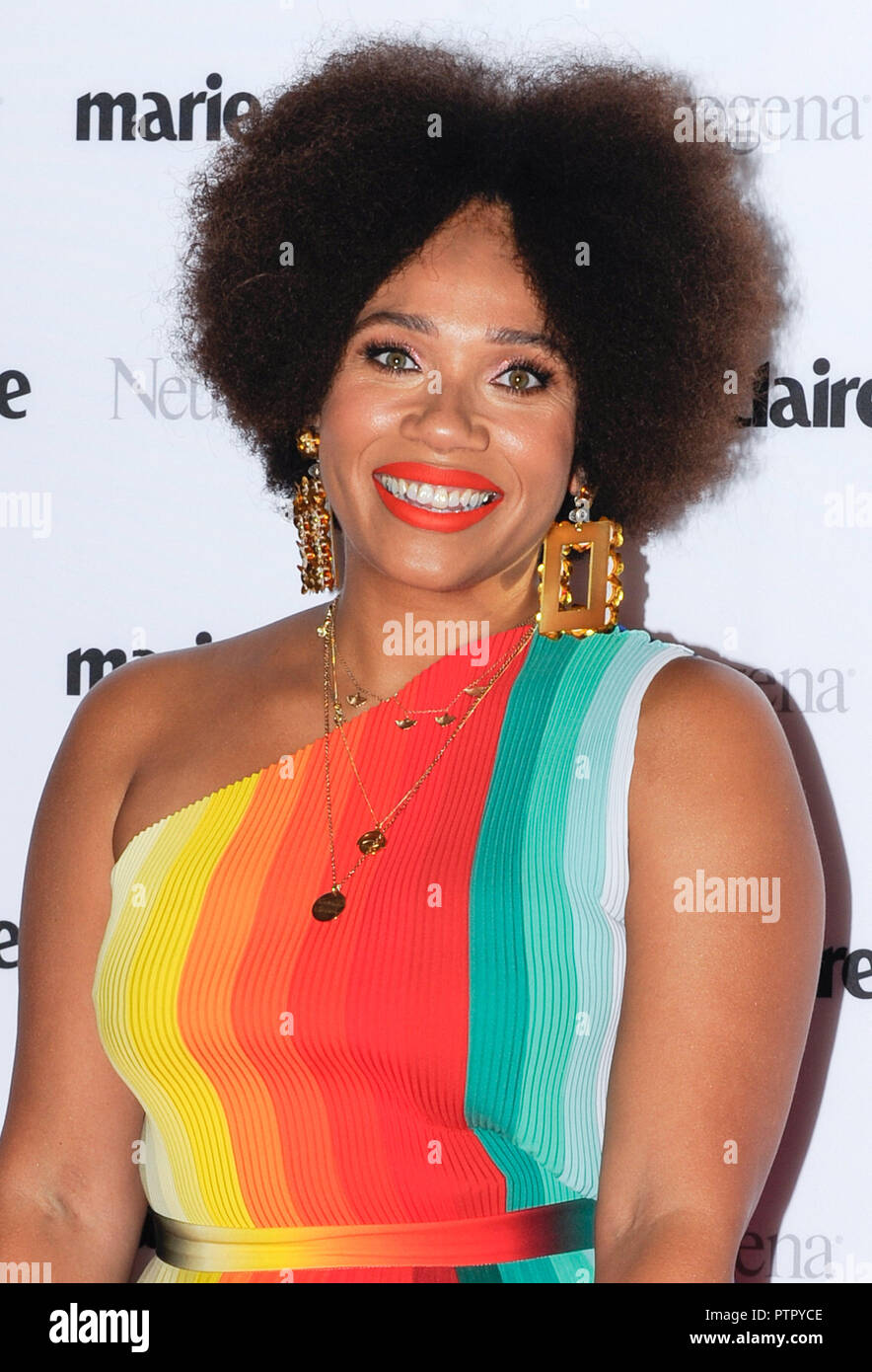 Photo Must Be Credited ©Alpha Press 080011 09/10/2018 Natalie Lee at the Marie Claire Future Shapers Awards 2018 held at Principal London in Russell Square, London. Stock Photo
