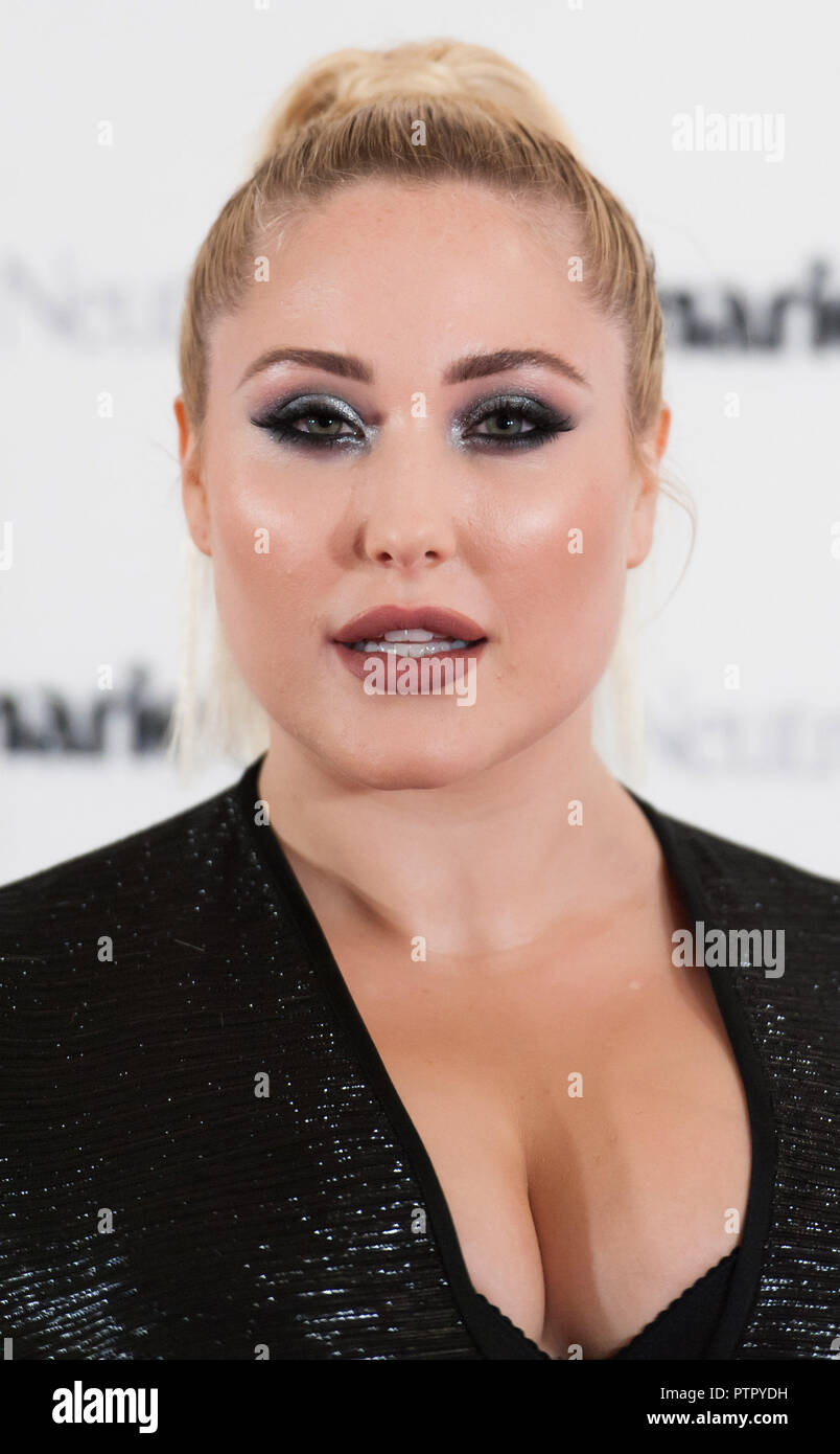 Photo Must Be Credited ©Alpha Press 080011 09/10/2018 Hayley Hasselhoff at the Marie Claire Future Shapers Awards 2018 held at Principal London in Russell Square, London. Stock Photo