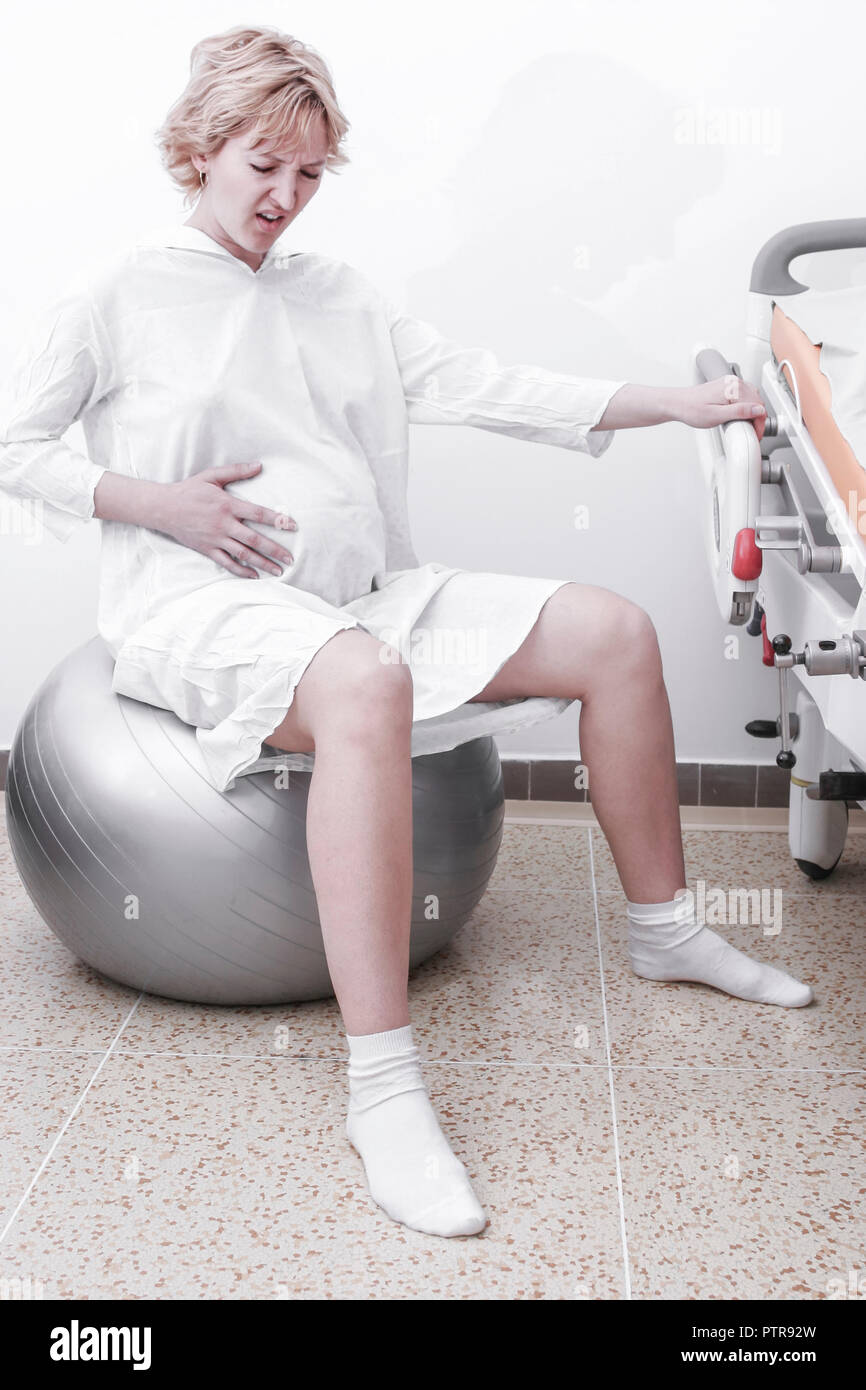 Frau Schwanger Schwangere Schwangerschaft Bauch Wehen