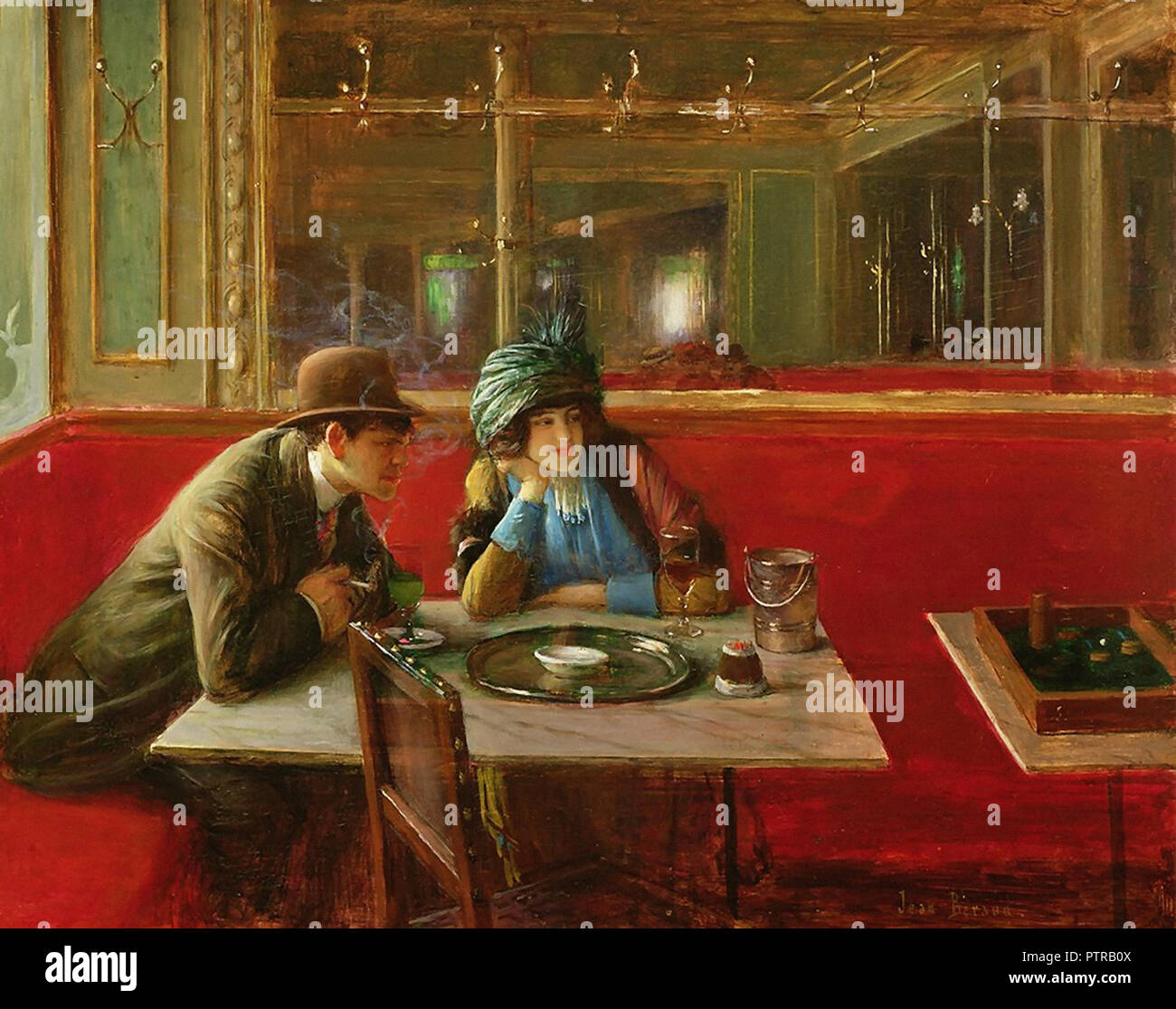 Beraud Jean - Au Café 2 Stock Photo - Alamy