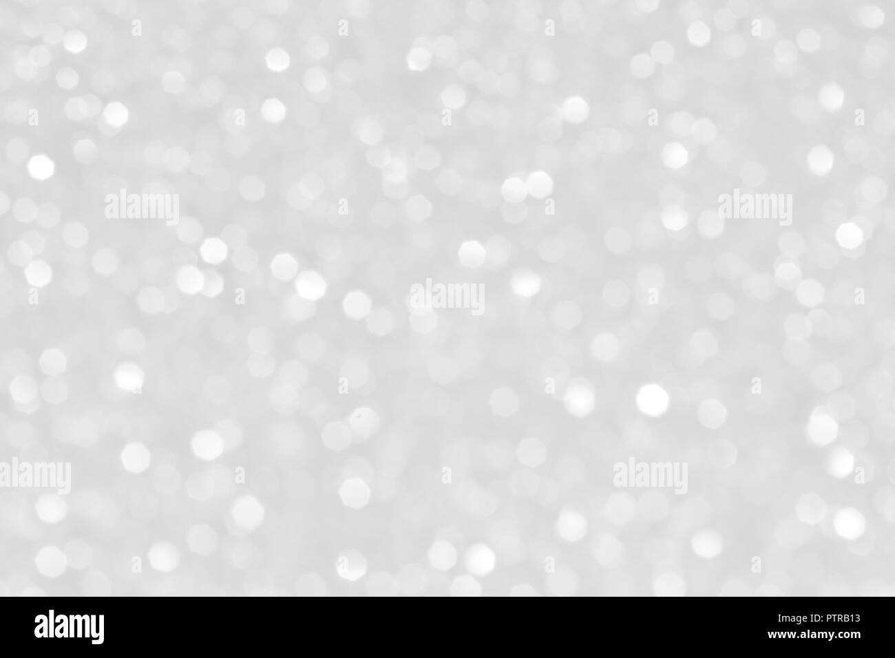 White Abstract Defocused Lights Background Stock Photo