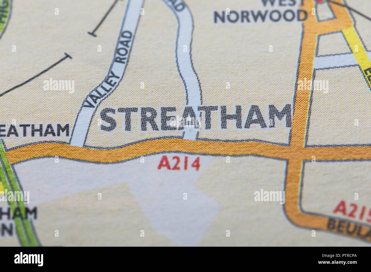 London borough of Streatham location map Stock Photo - Alamy