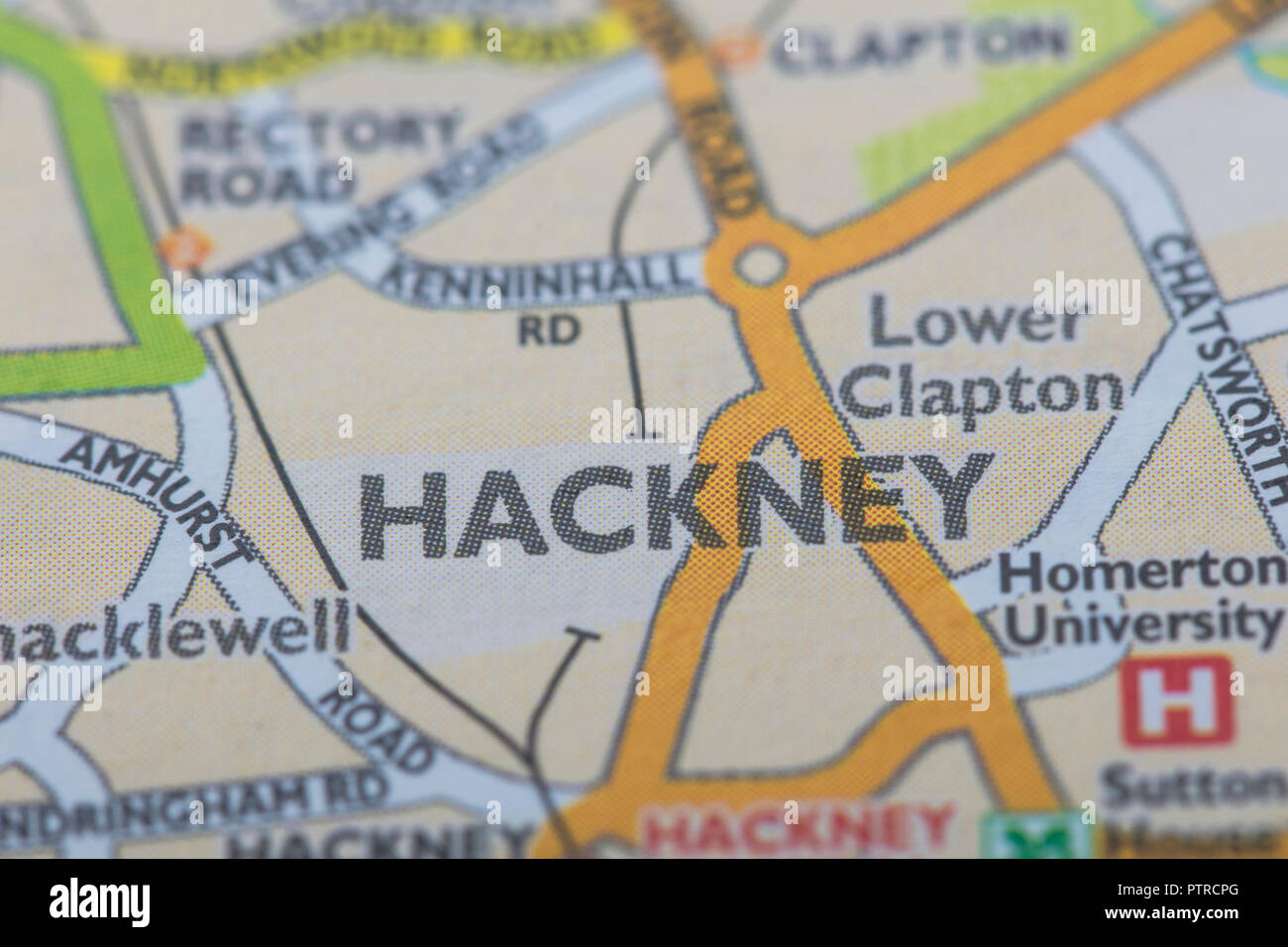 London borough of Hackney location map Stock Photo Alamy