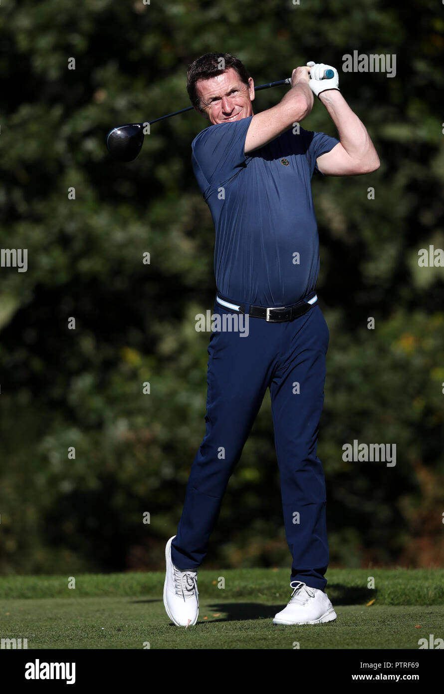 A P McCoy during the British Masters ProAm at Walton Heath Golf Club