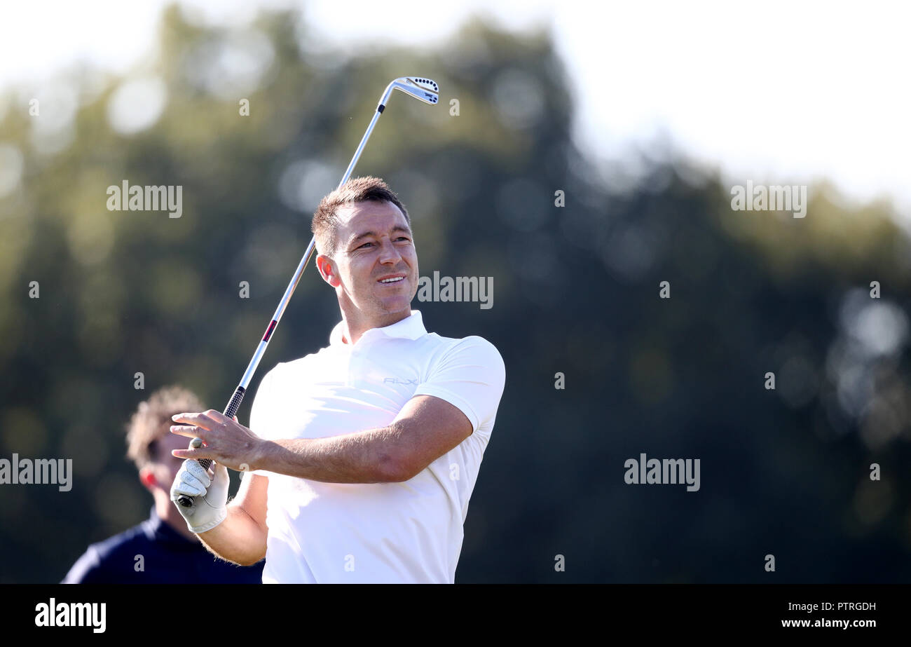 John Terry during the British Masters ProAm at Walton Heath Golf Club