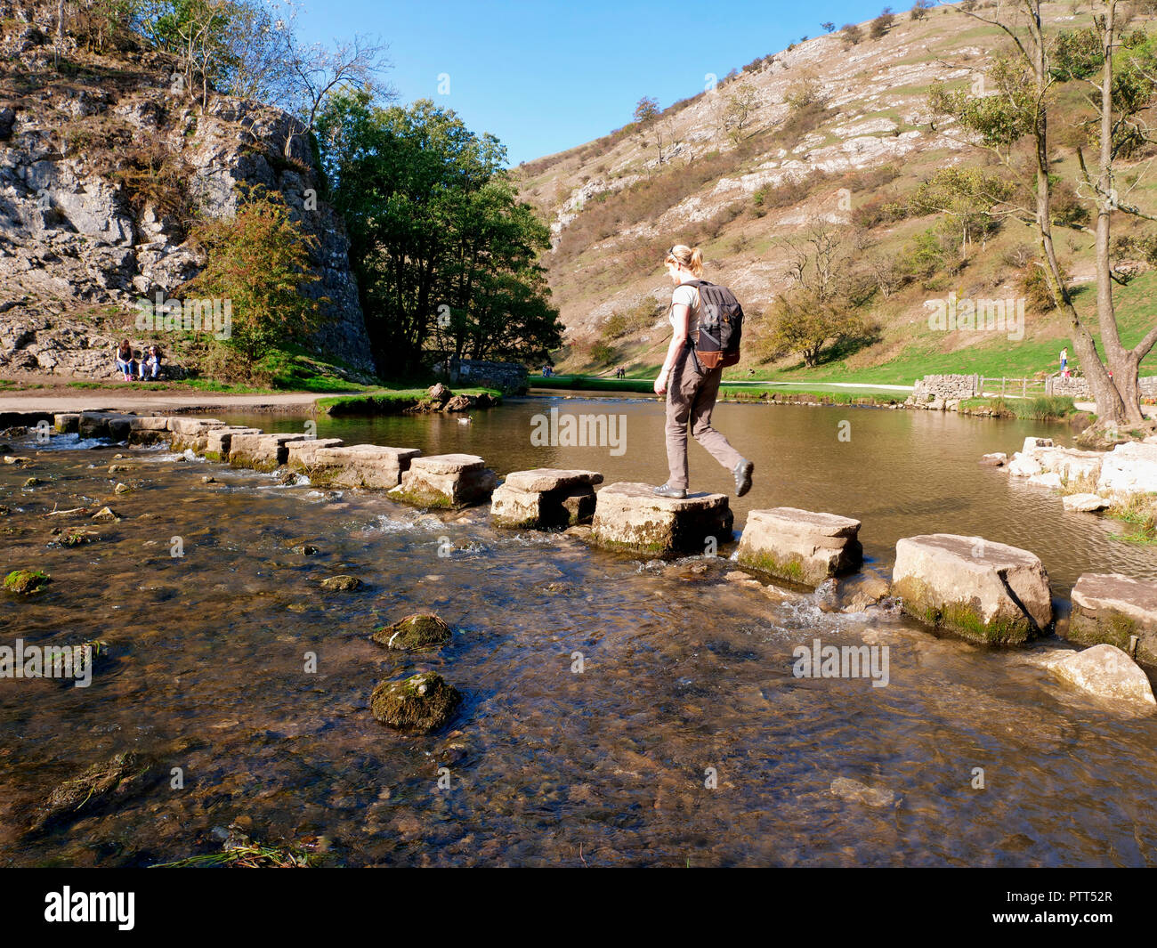 Peak District National Park, Derbyshire, UK, October day in the tourist hotspot of Dovedale in the Peak District National Park, Derbyshire Credit: Doug Blane/Peak District Pitures/Alamy Live News Stock Photo