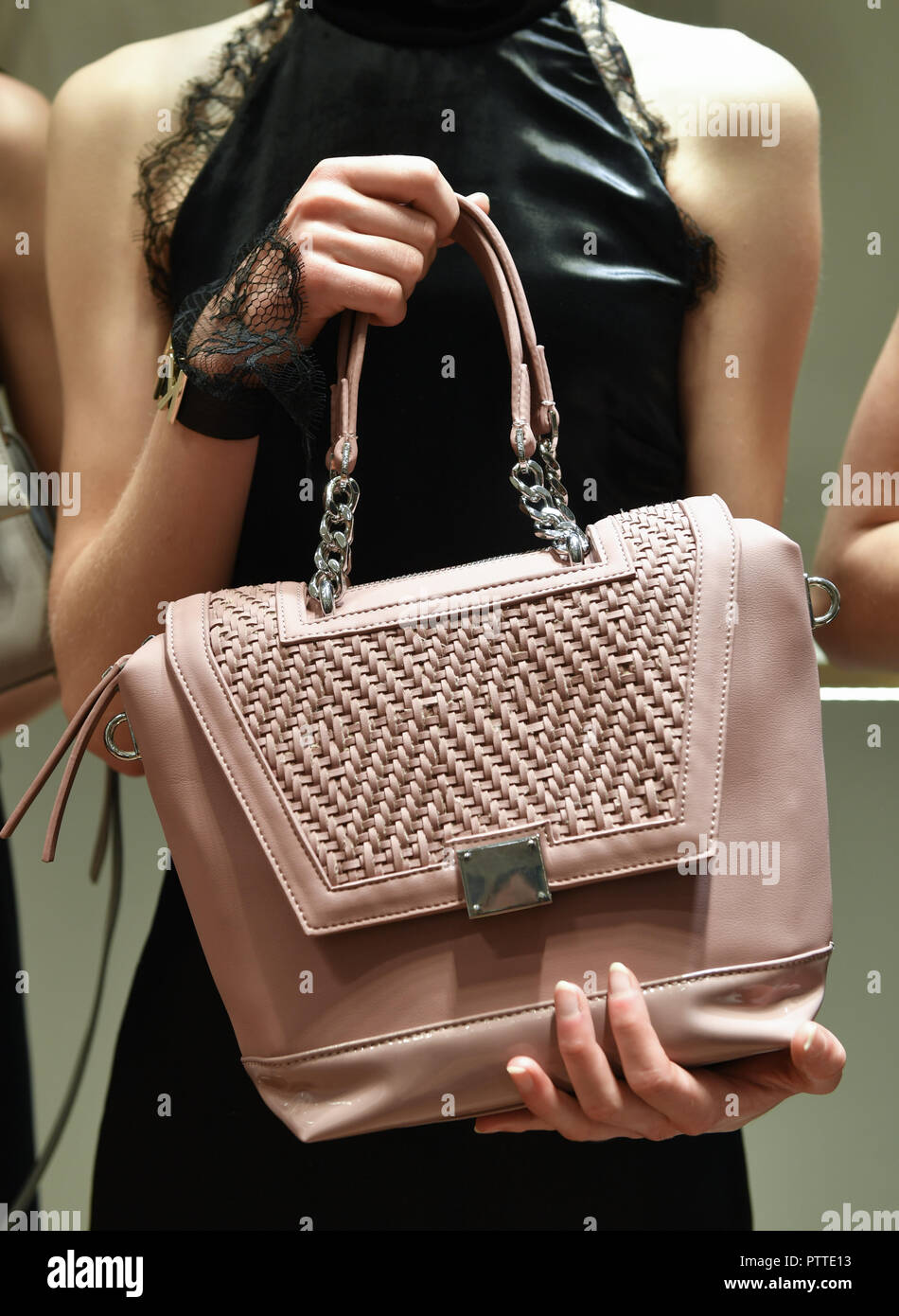 09 October 2018 Berlin The bag collection Samsonite designed by Kilian Kerner at the presentation in the Samsonite Store in Rosenthaler StraBe. Photo Jens Kalaene dpa Zentralbild ZB Stock Photo Alamy