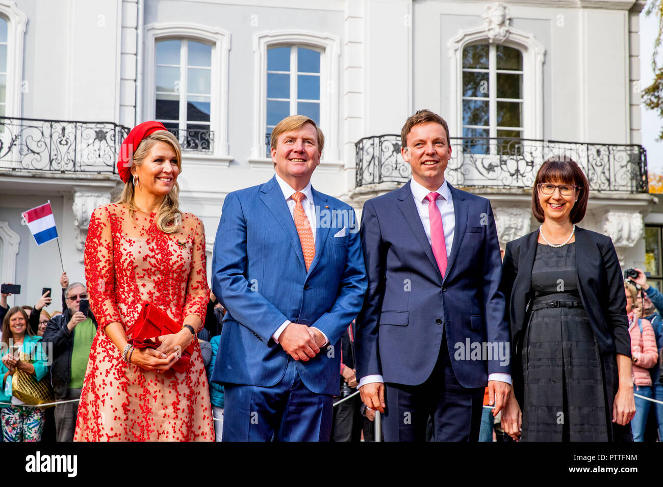 Saarbrucken Germany 11th Oct 2018 King Willem Alexander And Queen Maxima Of The Netherlands Visit Prime