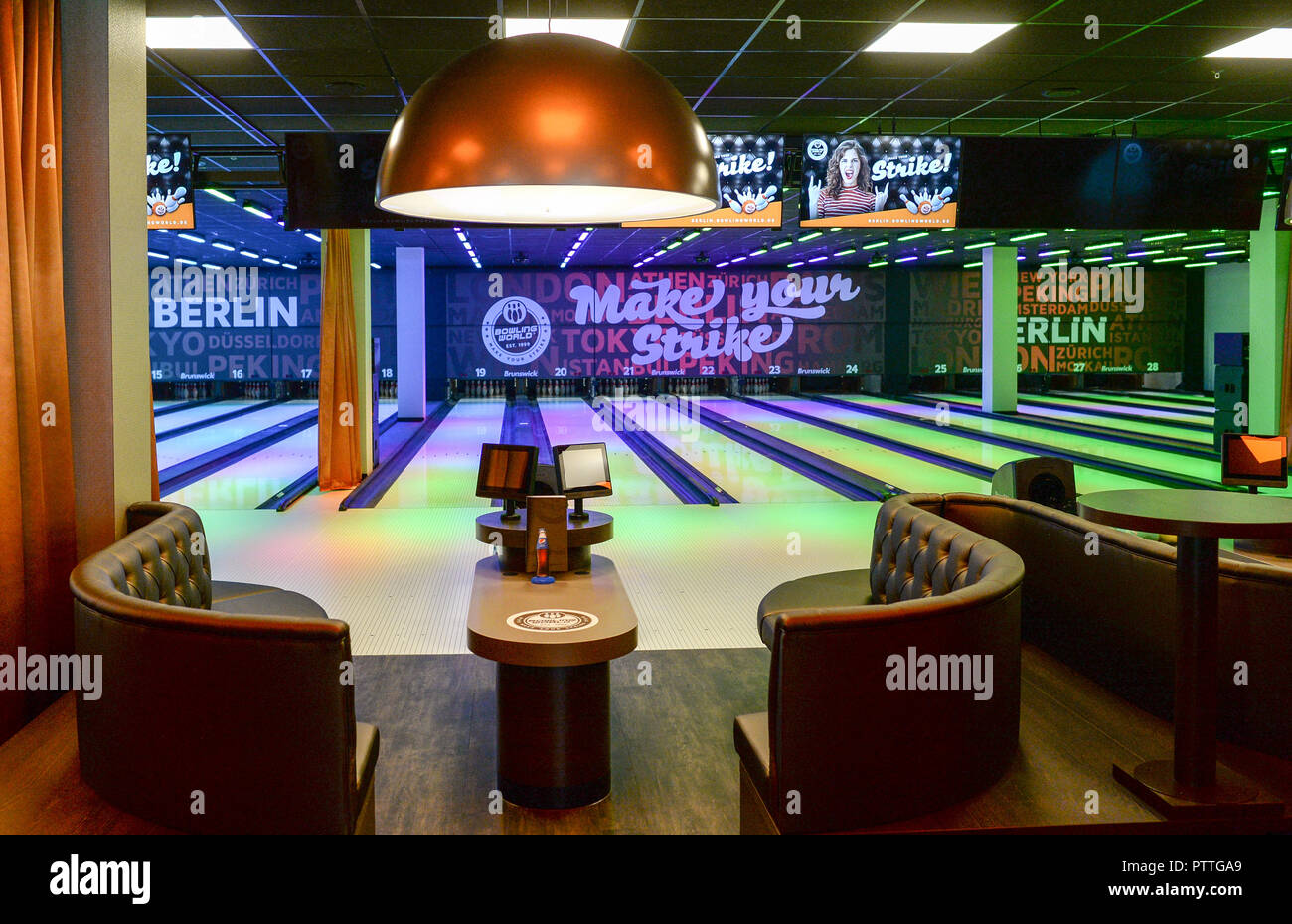 11 October 2018 Berlin View Into The Bowling World Berlin At Mercedes Platz The Square Is Located In The New City Quarter Along The East Side Gallery The Official Opening Is On 11 October 2018 Berlin View Into The Bowling World Berlin At Mercedes Platz The Square Is Located In The New City Quarter Along The East Side Gallery The Official Opening Is On