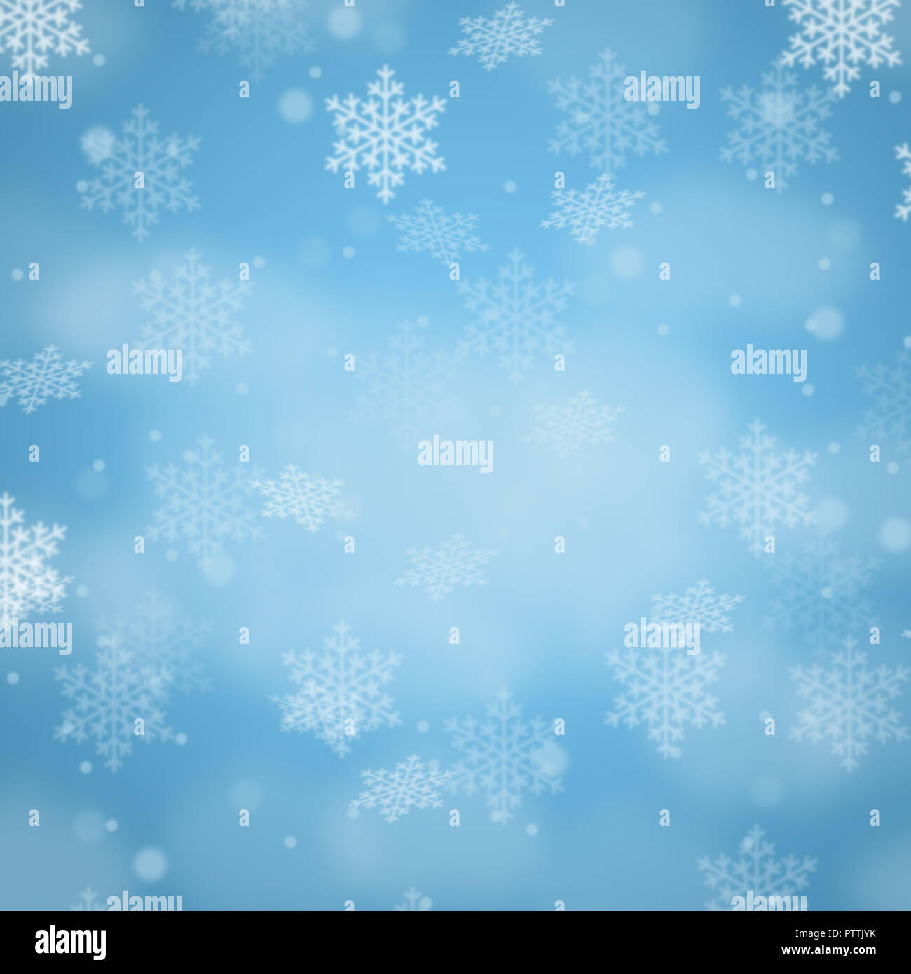 Christmas background card pattern decoration snow snowflakes square copyspace copy space snowing Stock Photo