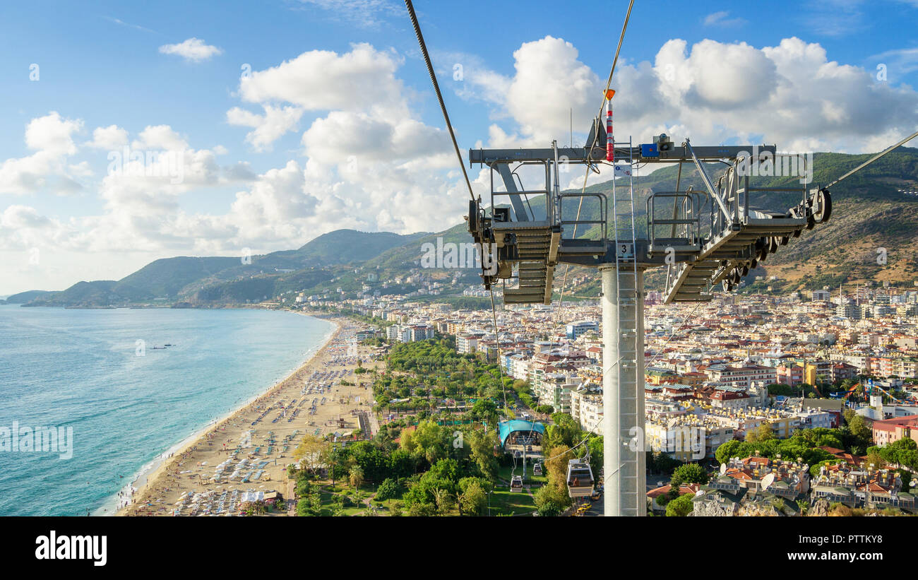 Turkey Funicular Alanya Cityscape from a funicular, Turkey Stock Photo - Alamy