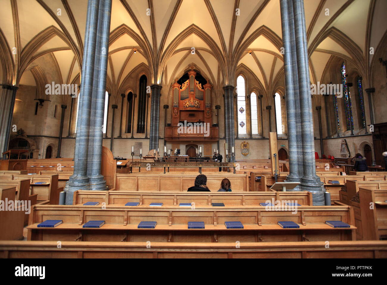 The Temple Church in London, built by the Knights Templar as their