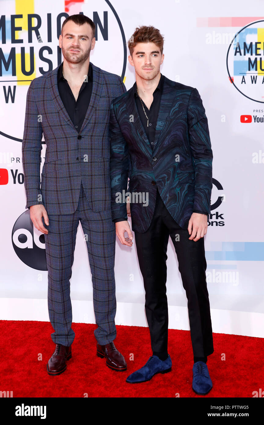 Alex Pall and Andrew Taggart attending the 46th Annual American Music  Awards at Microsoft Theatre on October 9, 2018 in Los Angeles, California  Stock Photo - Alamy