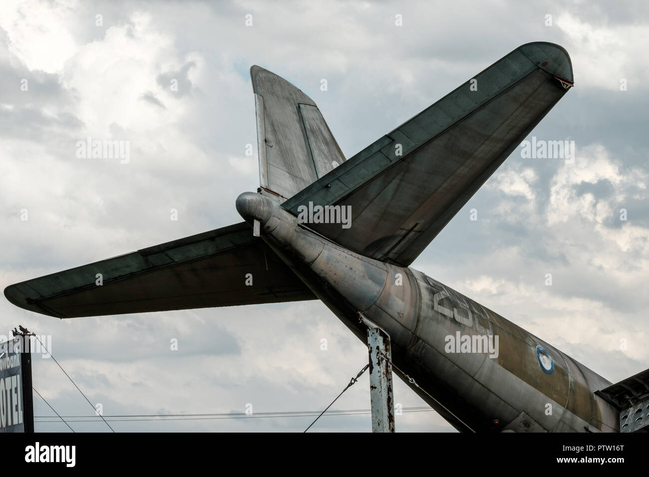 Old Canberra Bomber at Willowbank Stock Photo