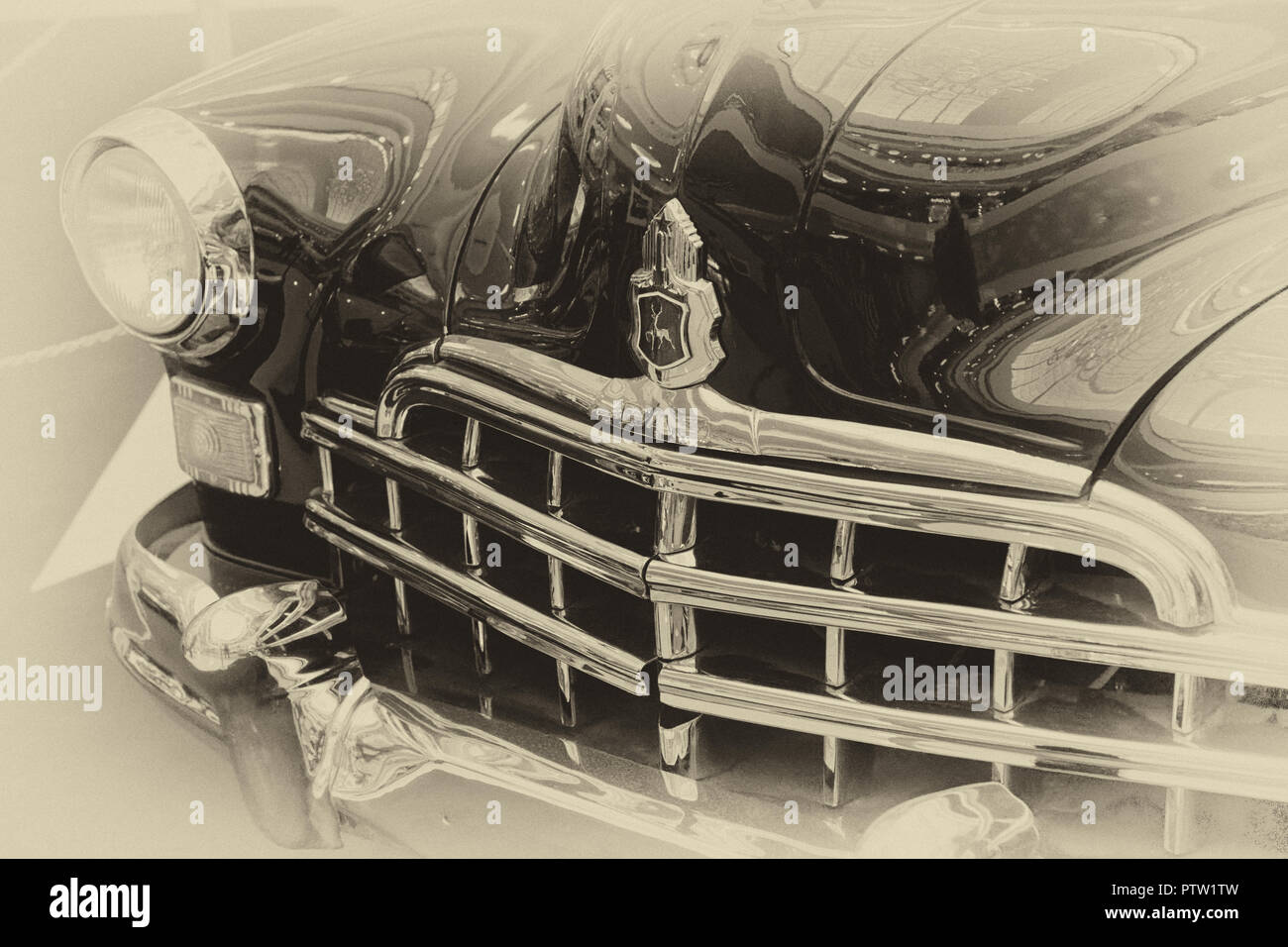 Photo GAZ12 ZIM, USSR, year 1951, Classic Cars Stock Photo Alamy