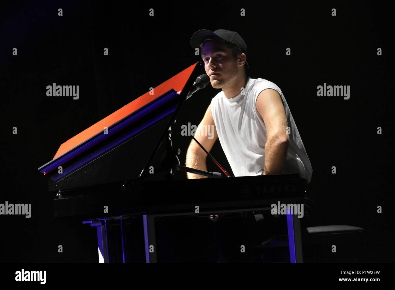 Benjamin Ingrosso at the première of his tour with Felix Sandman in Louis  De Geer concert hall in Norrköping 2018 Stock Photo - Alamy