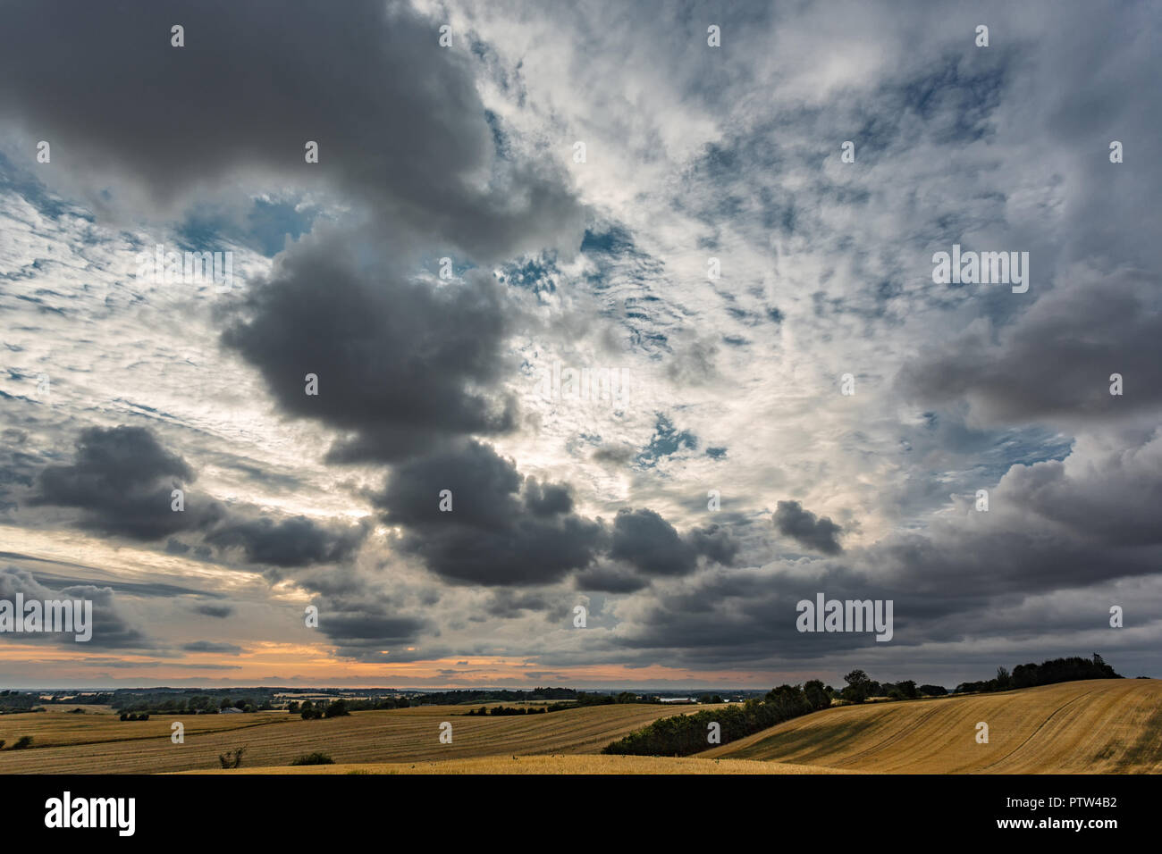 cloudy sky at sunset Stock Photo - Alamy