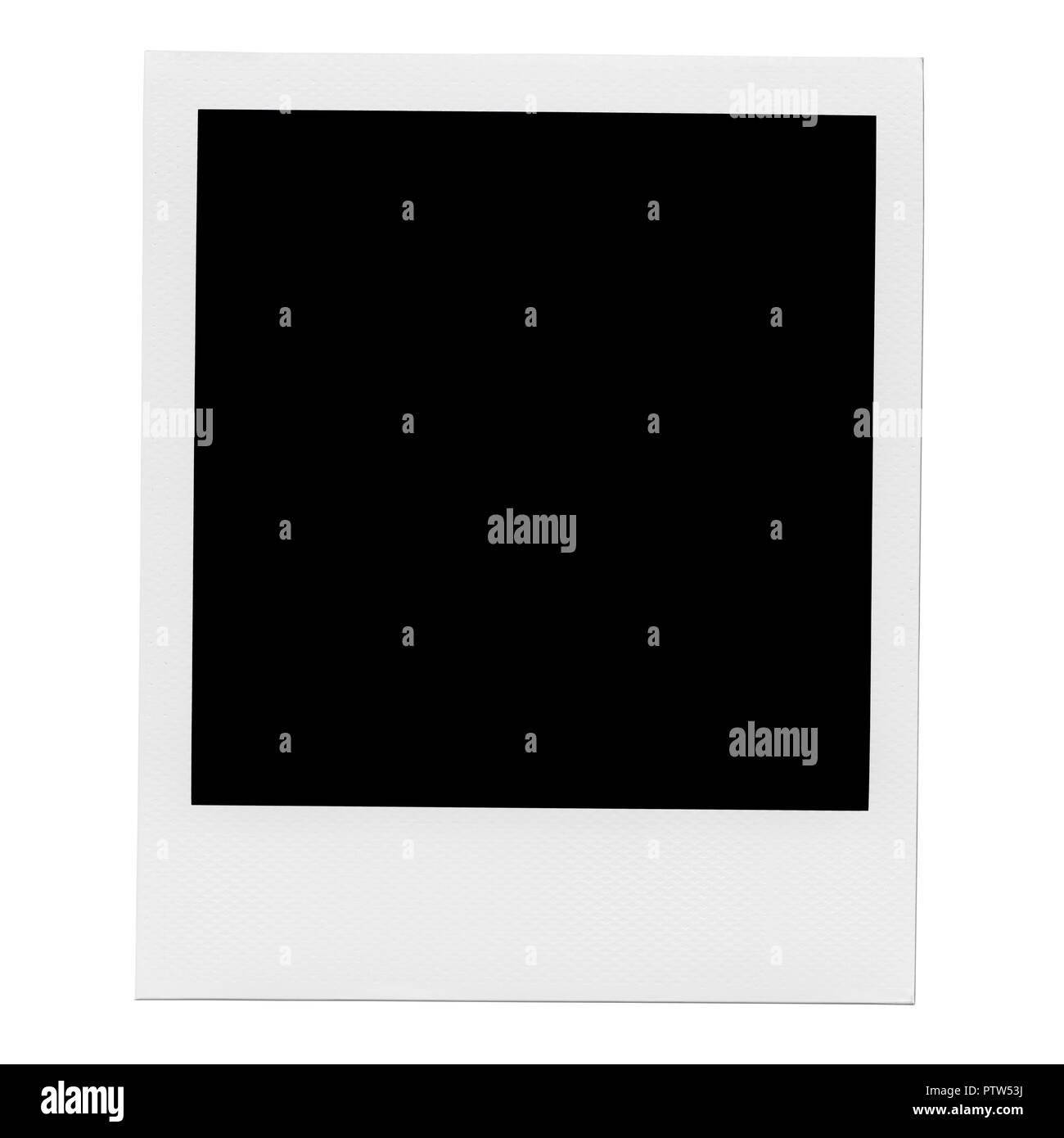 Retro realistic blank instant photo with shadow Stock Photo