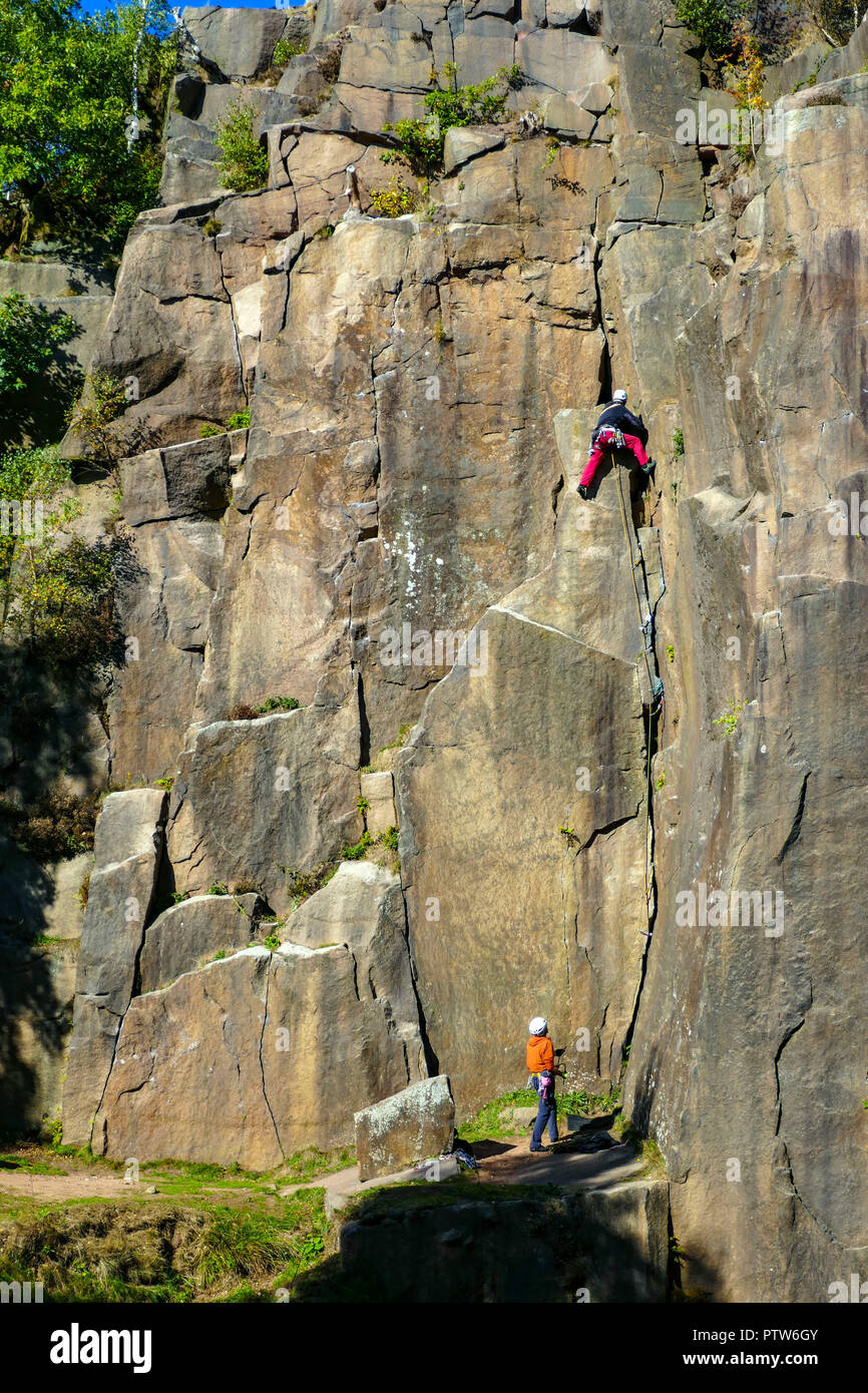 Rock climber, rock climbing, Lawrencefield, Quarry, Surprise View, Peak