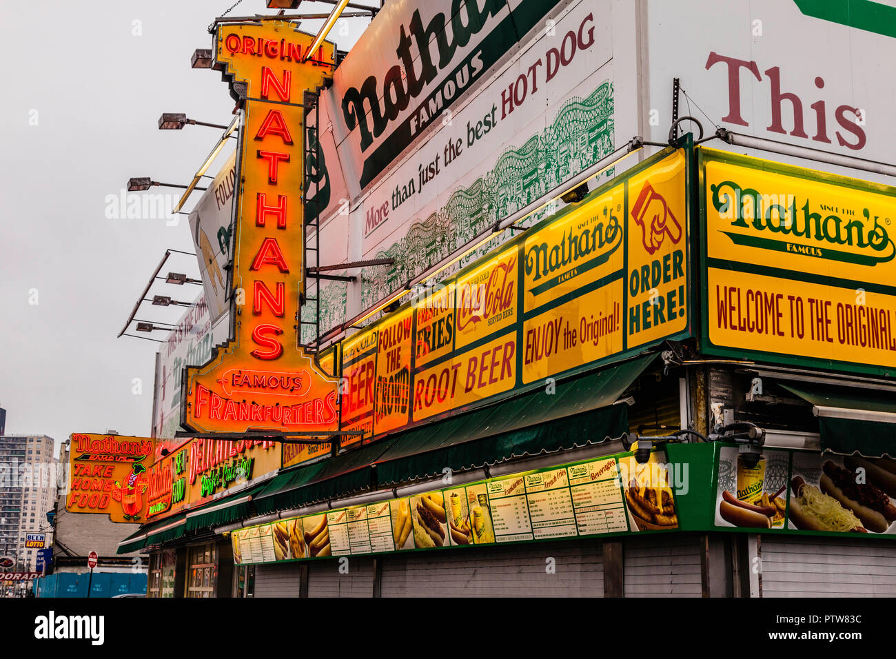 Nathan’s Famous Coney Island New York, New York, USA Stock Photo - Alamy
