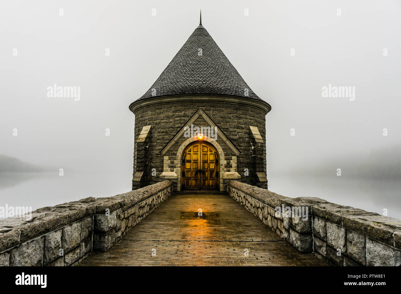 Saville Dam Barkhamsted Reservoir Barkhamsted, Connecticut, USA Stock